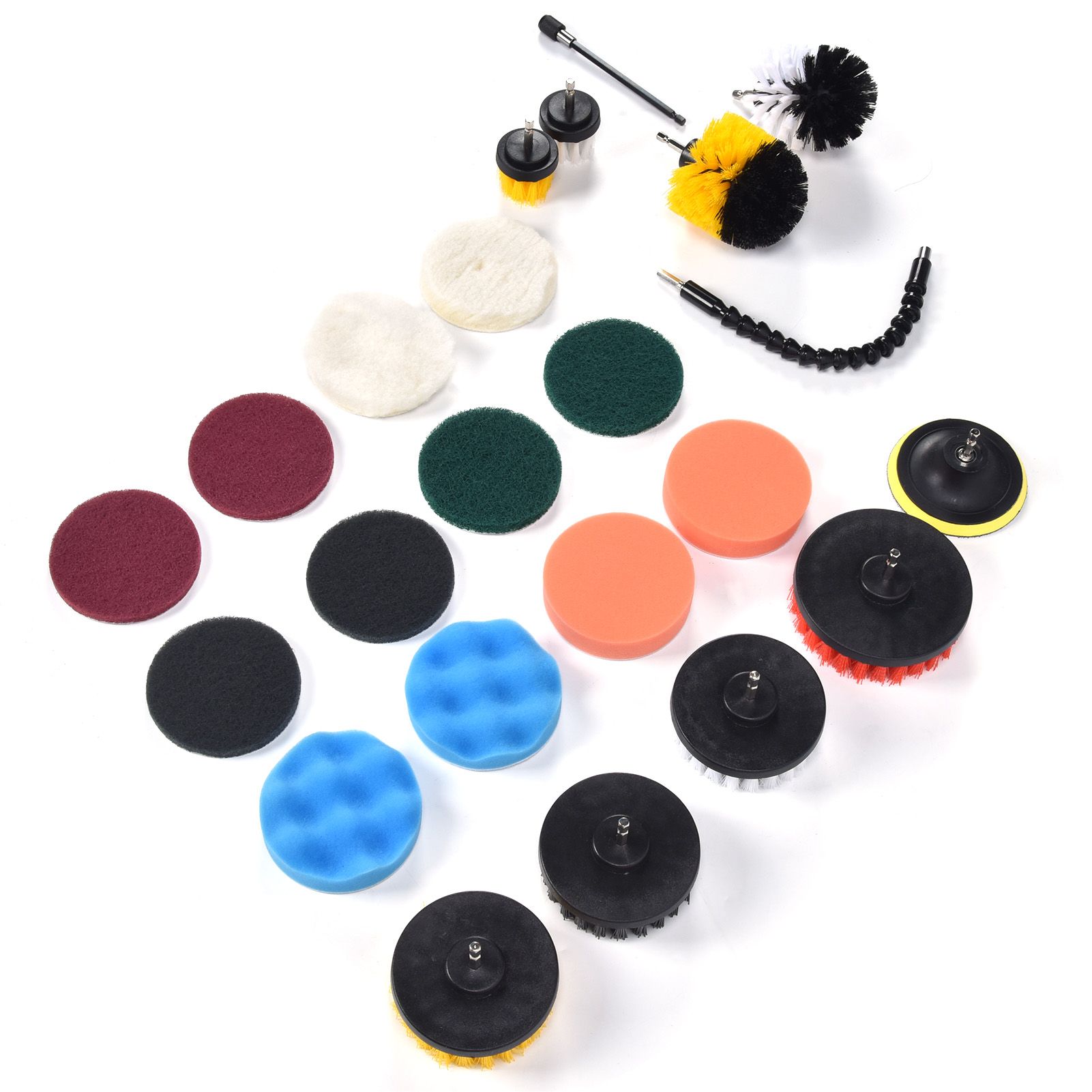 23PCS Drill Brush Attachment Set for Household Cleaning with Brushes Scouring view 9