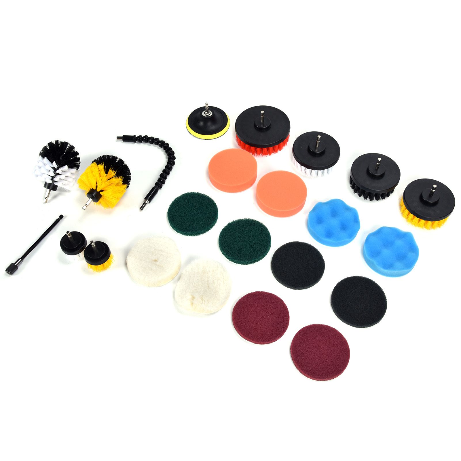 23PCS Drill Brush Attachment Set for Household Cleaning with Brushes Scouring view 10