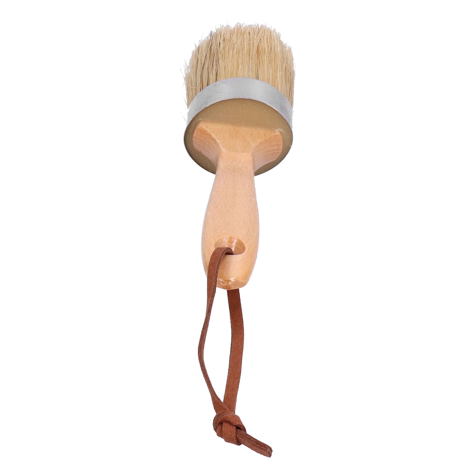 2in Round Brush Chalk Paint Brush with Wooden Handle Painting and Waxing Tool view 3