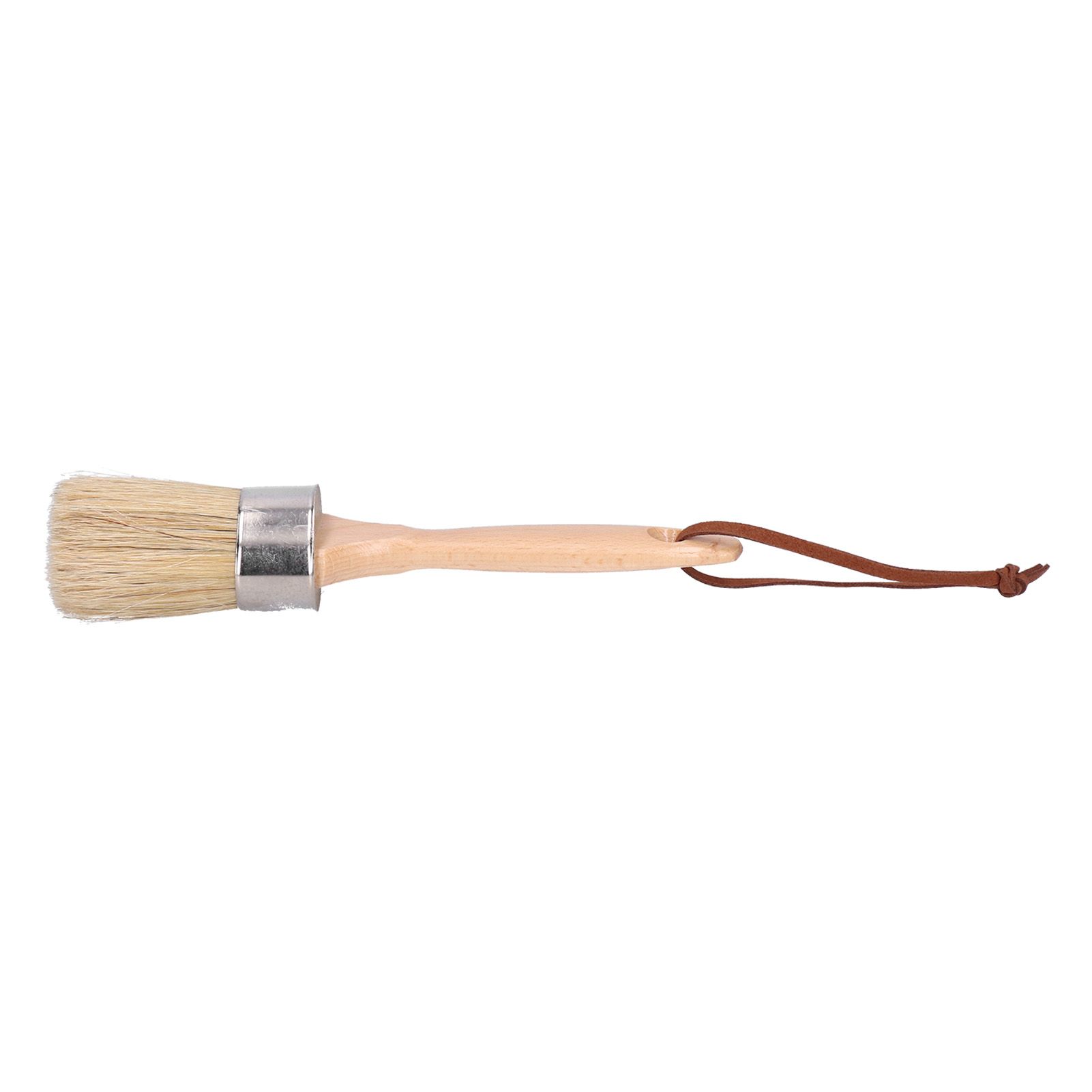 2in Round Brush Chalk Paint Brush with Wooden Handle Painting and Waxing Tool view 5