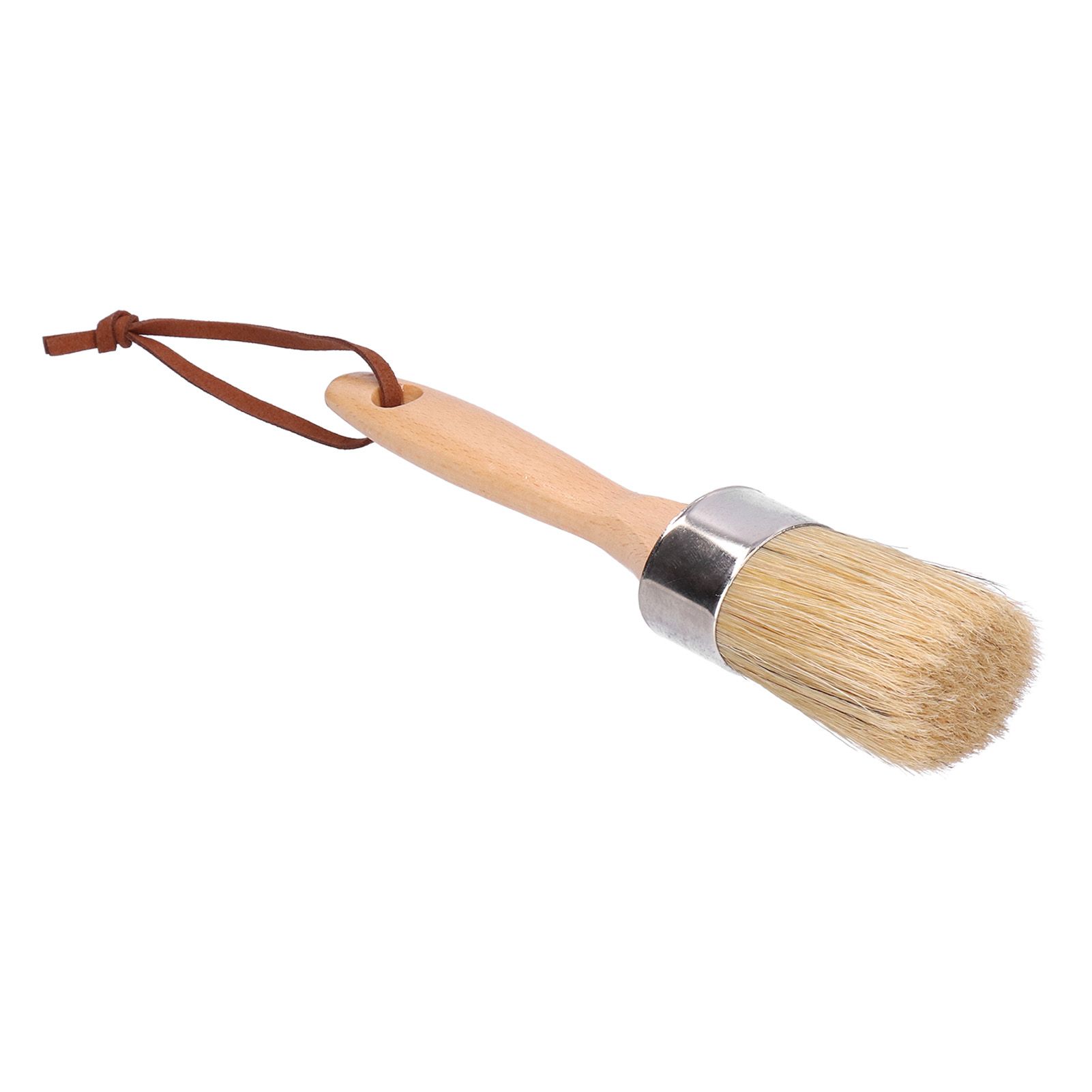 2in Round Brush Chalk Paint Brush with Wooden Handle Painting and Waxing Tool view 9