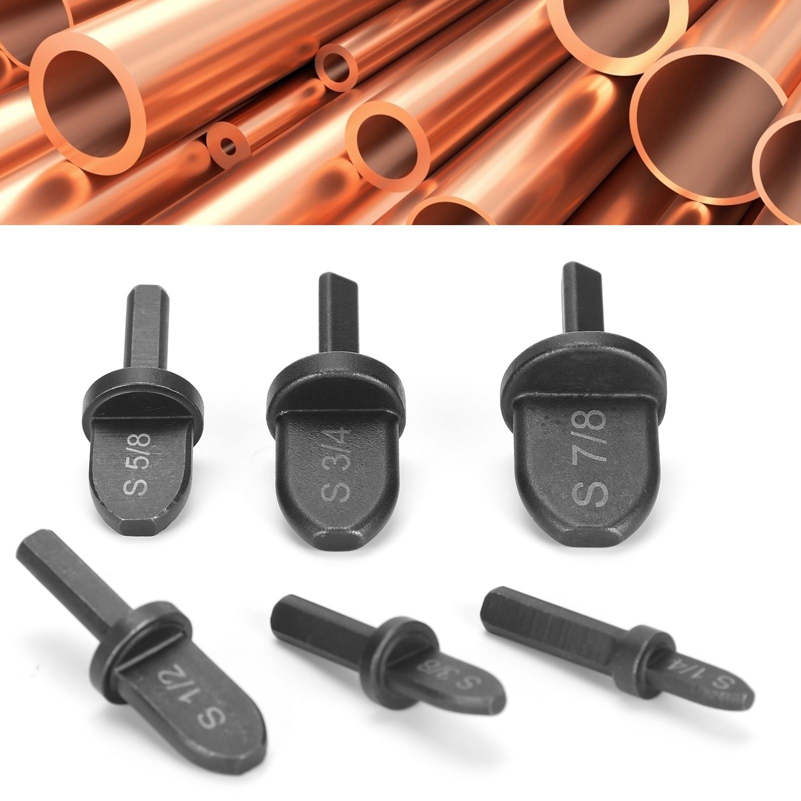 6Pcs/Set Electric Drill Tube Pipe Expander Kit Air Conditioner Swaging Tool view 11