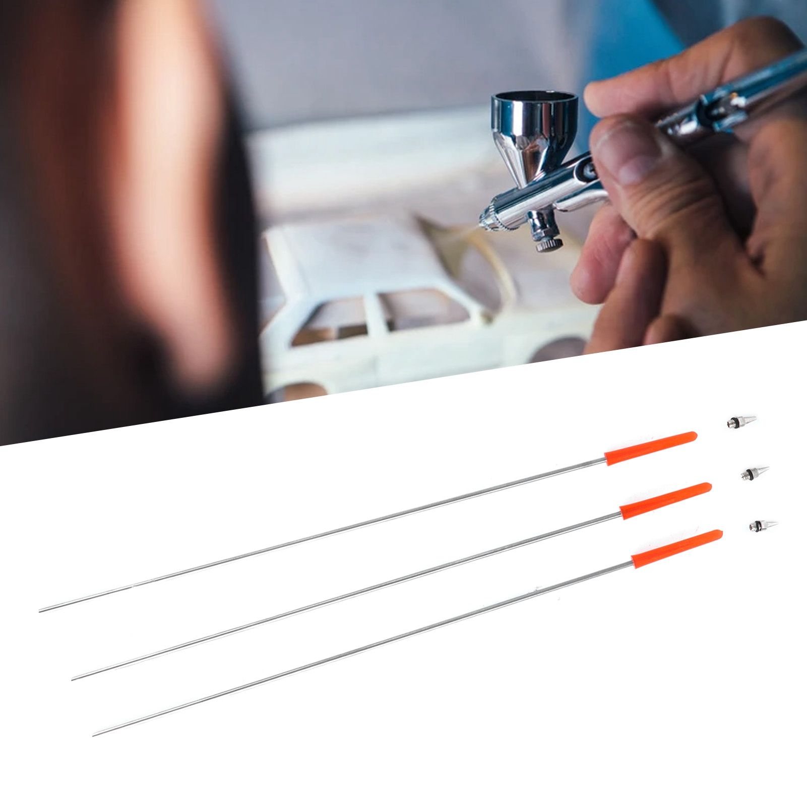 Airbrush Needles Replacement Parts with 0.2/0.3/0.5mm Nozzle for Airbrush view 12