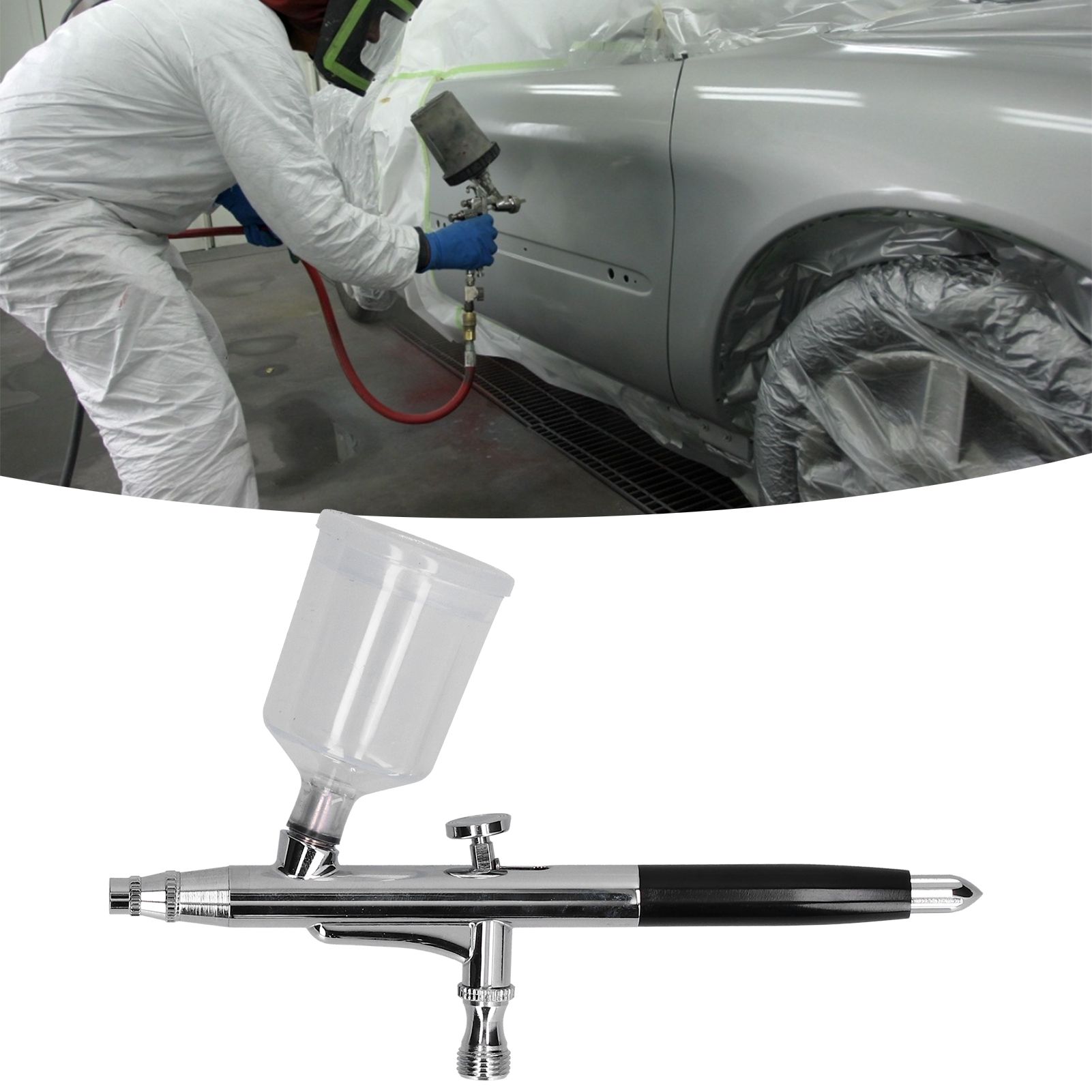 G1/8 Airbrush Kit Spray Gun Paint Air Brush for DIY Paint Spraying Model view 11