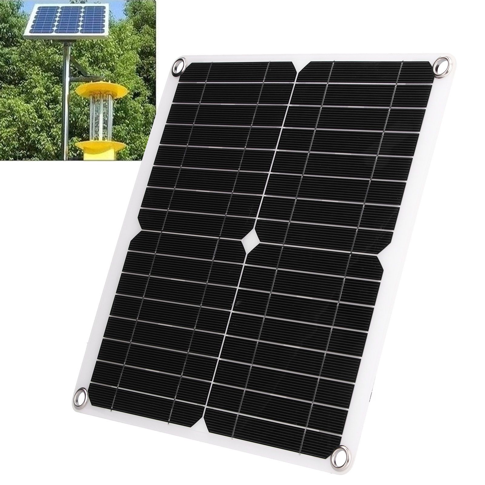 40W 18V Flexible Solar Panel Kit Monocrystalline Silicon Solar Charger Module view 11