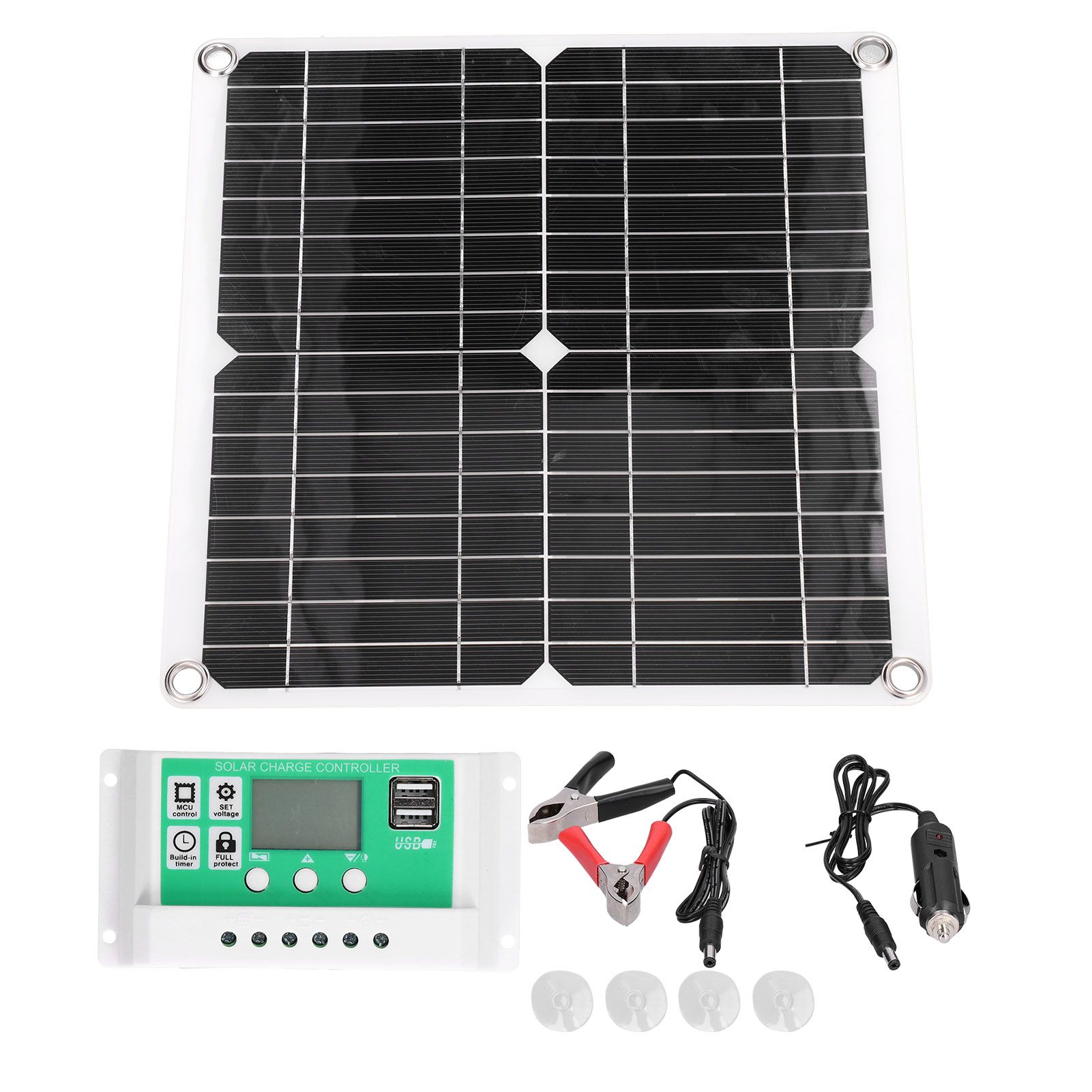 40W 18V Monocrystalline Silicon Flexible Solar Panel with 10A Solar Charge view 6