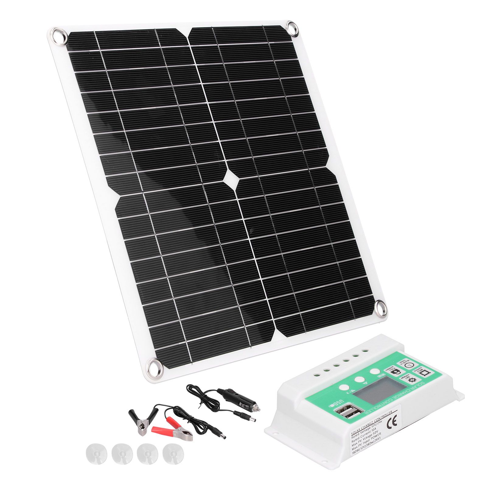 40W 18V Monocrystalline Silicon Flexible Solar Panel with 10A Solar Charge view 9