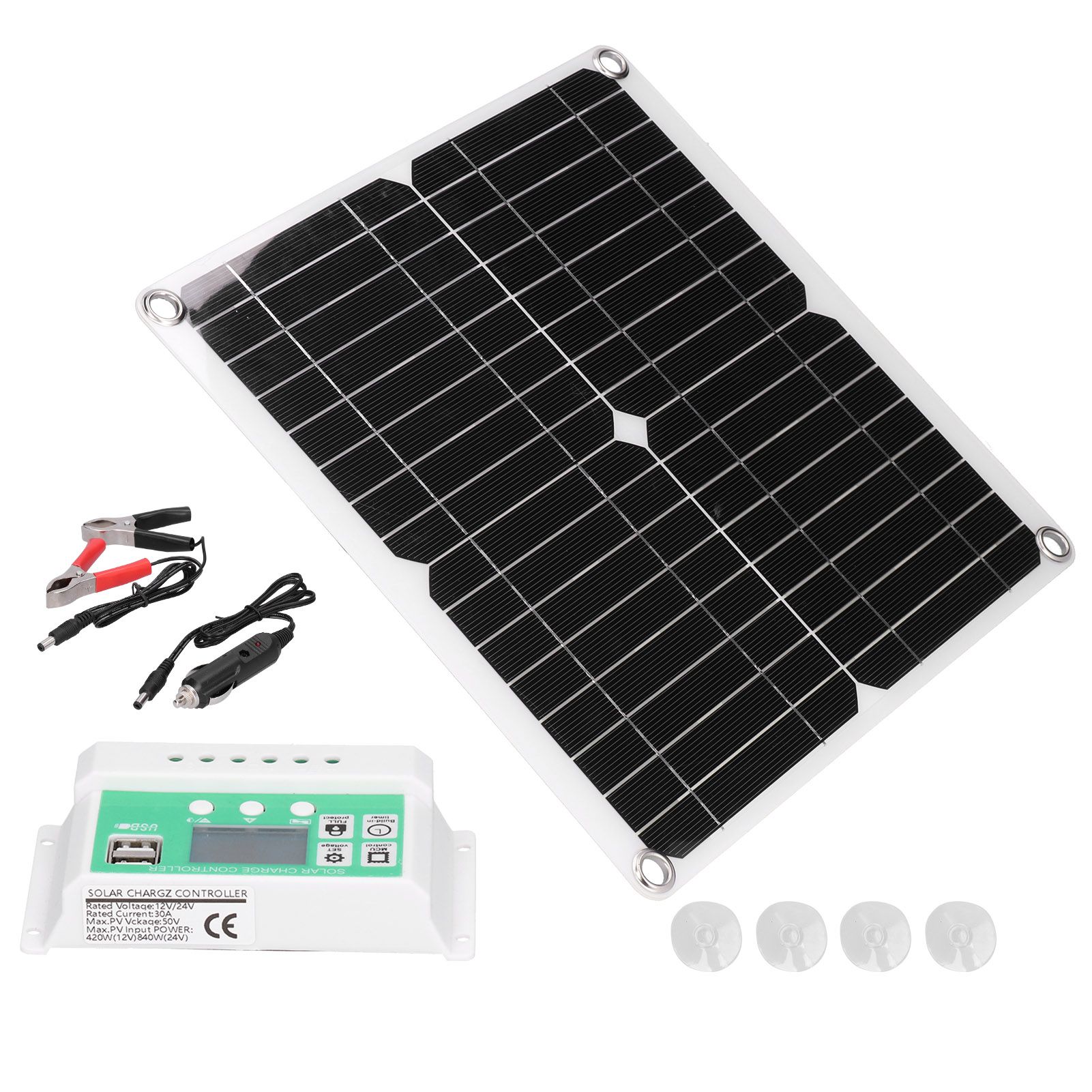 40W 18V Monocrystalline Silicon Flexible Solar Panel with 30A Solar Charge view 5