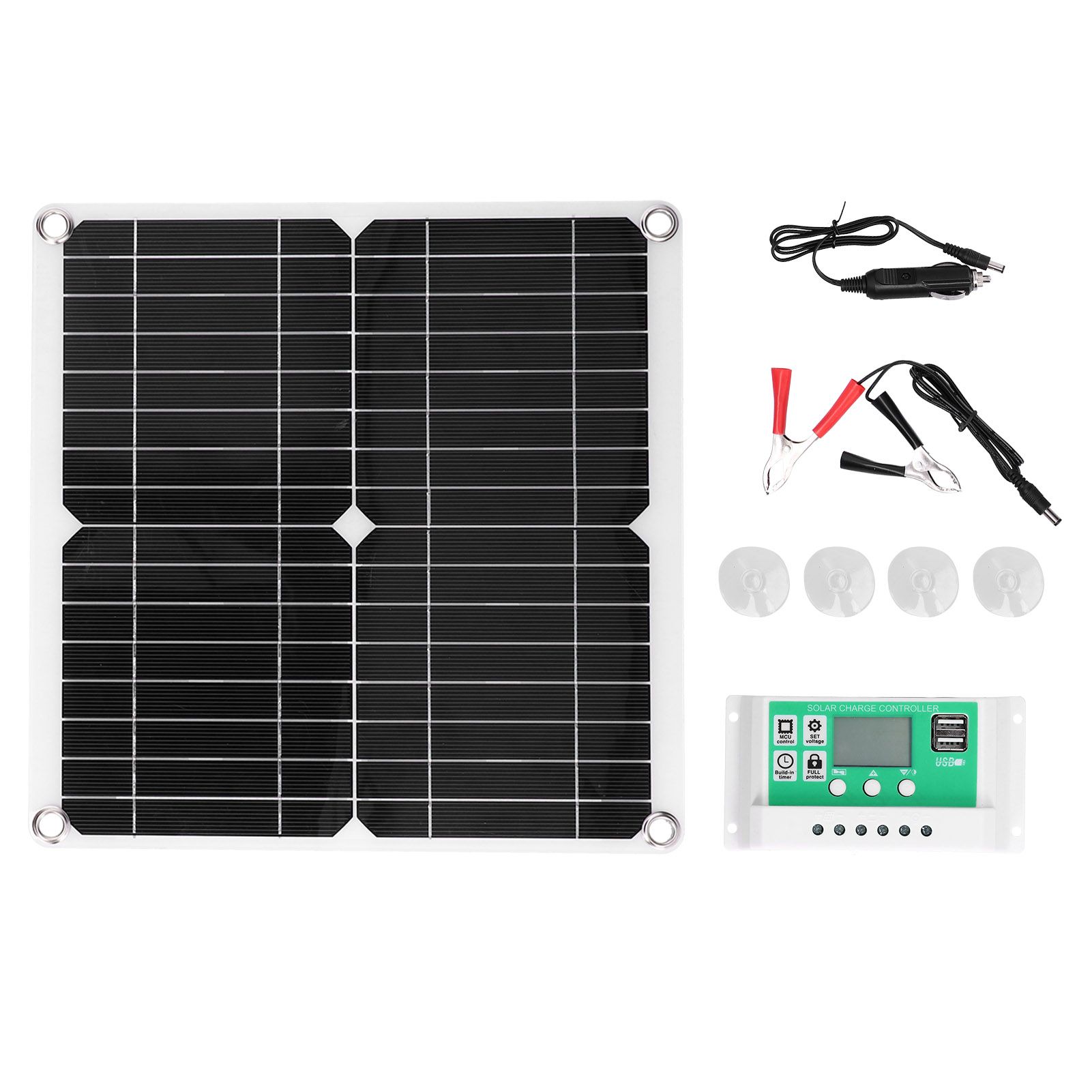 40W 18V Monocrystalline Silicon Flexible Solar Panel with 40A Solar Charge view 2