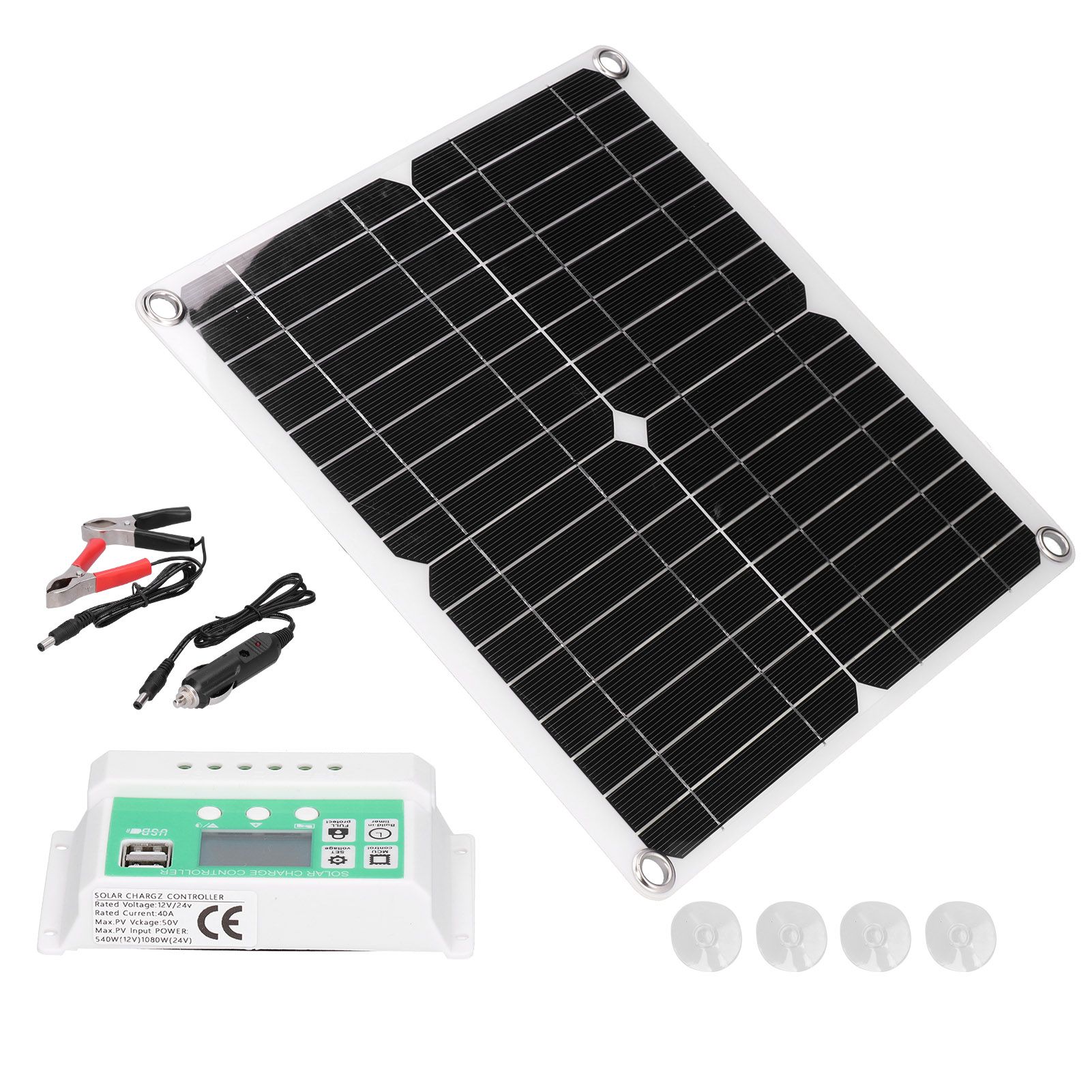 40W 18V Monocrystalline Silicon Flexible Solar Panel with 40A Solar Charge view 5