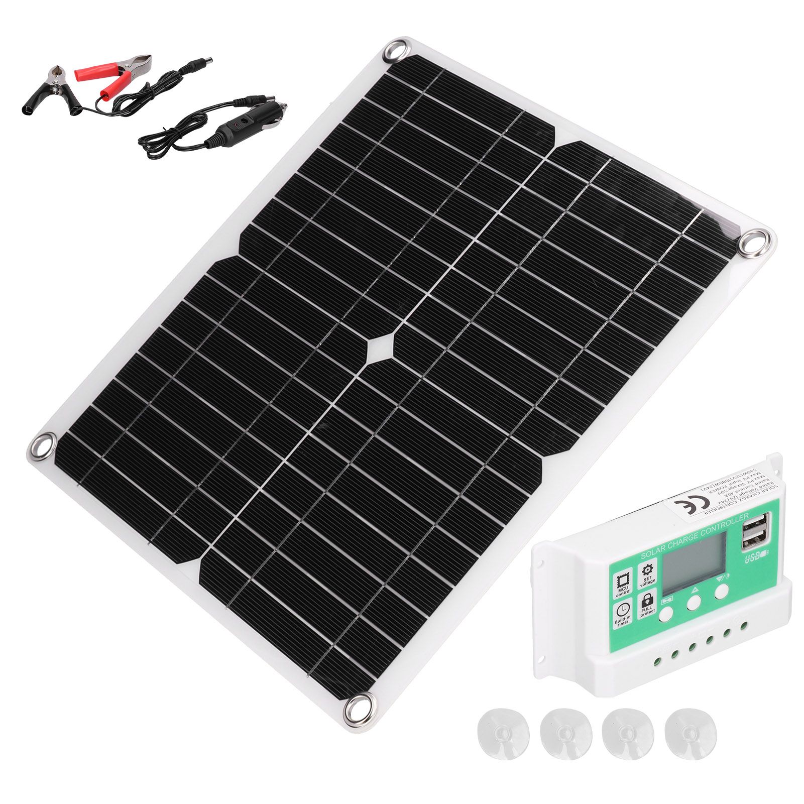 40W 18V Monocrystalline Silicon Flexible Solar Panel with 40A Solar Charge view 7