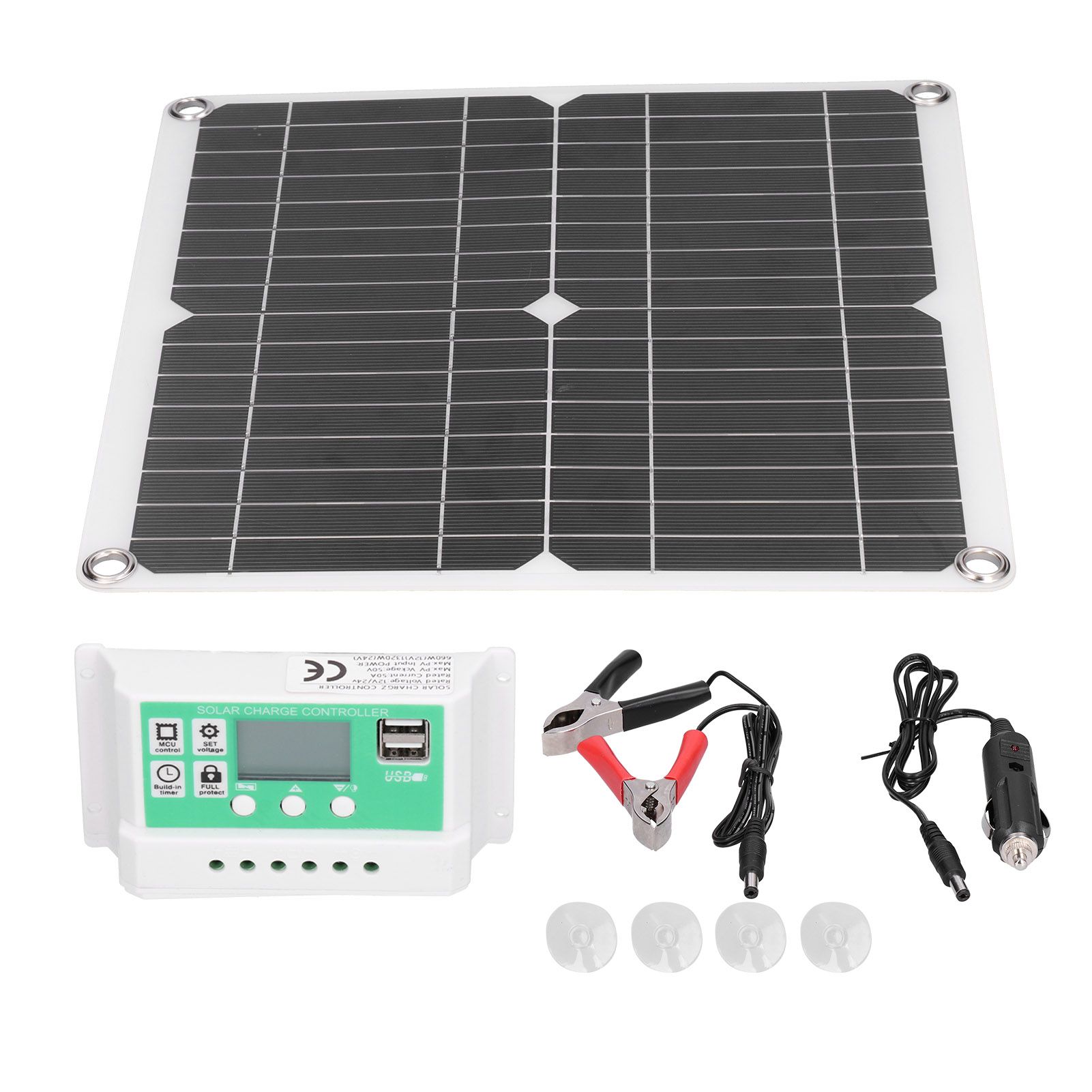 40W 18V Monocrystalline Silicon Flexible Solar Panel with 50A Solar Charge — image 1