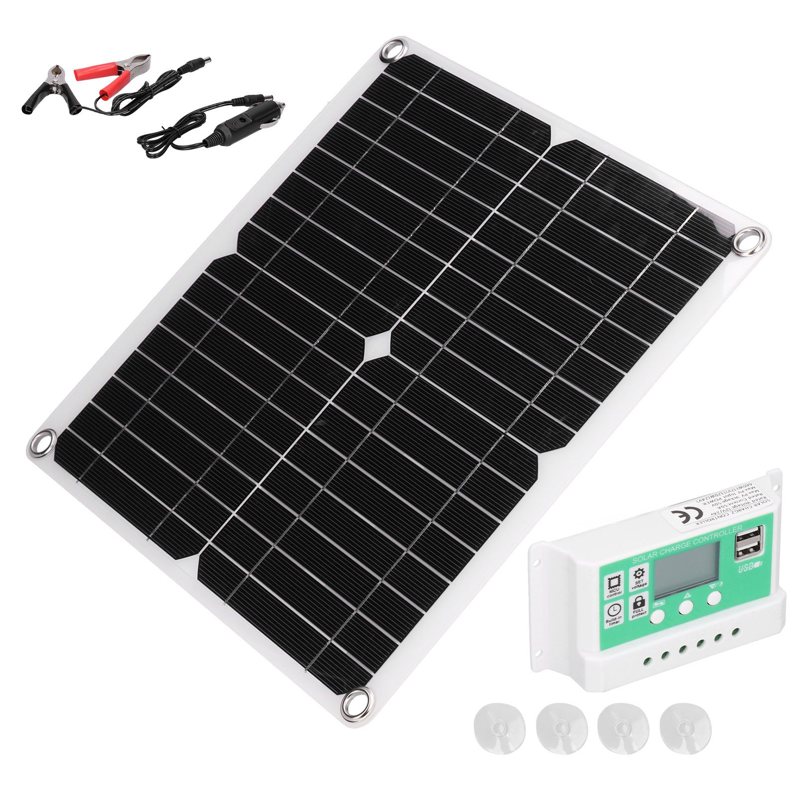 40W 18V Monocrystalline Silicon Flexible Solar Panel with 50A Solar Charge view 7