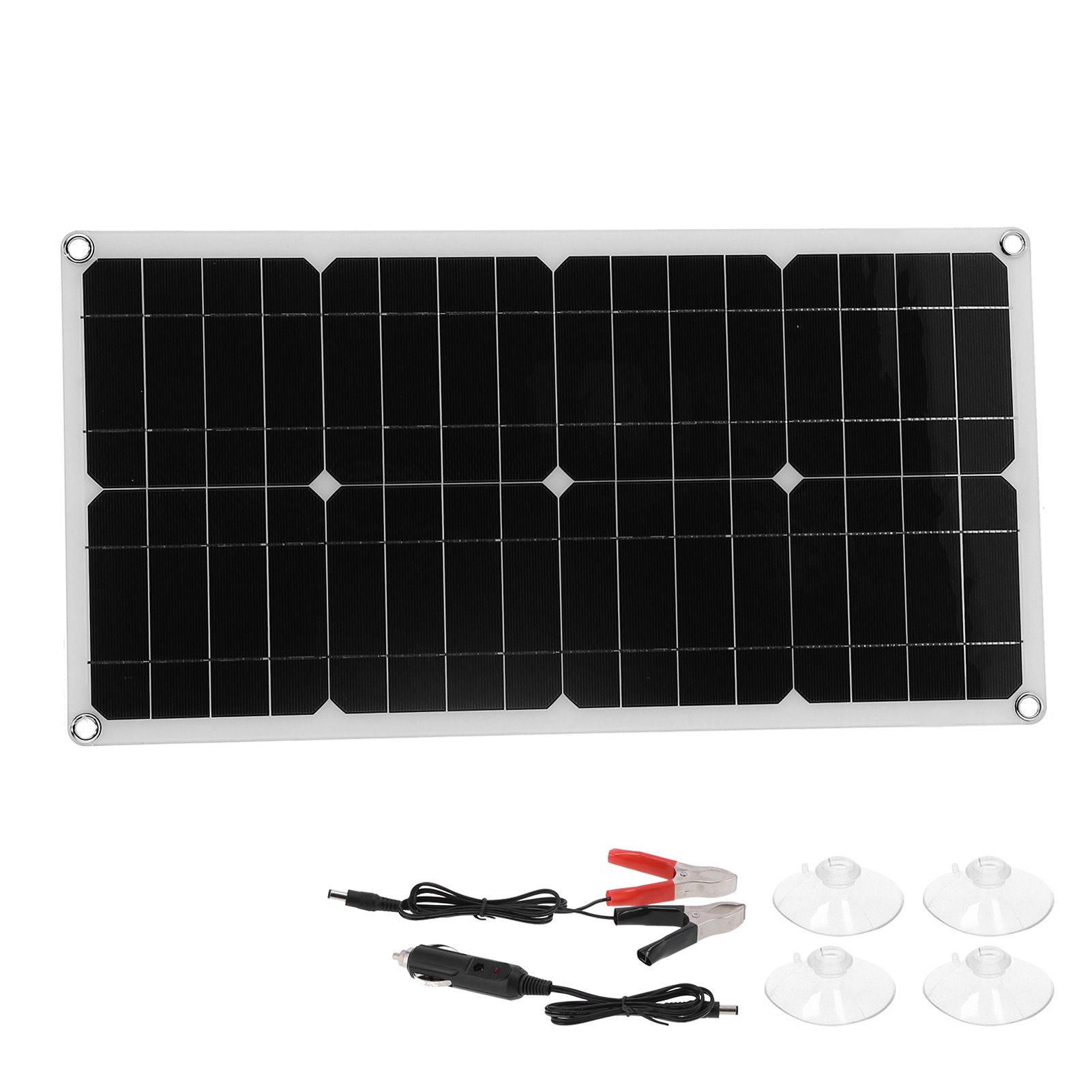 40W Polycrystalline Silicon Solar Panel Flexible Solar Panel Charger Dual USB view 2