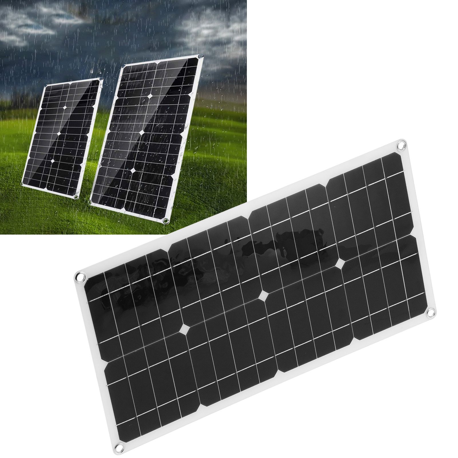 40W Polycrystalline Silicon Solar Panel Flexible Solar Panel Charger Dual USB view 12