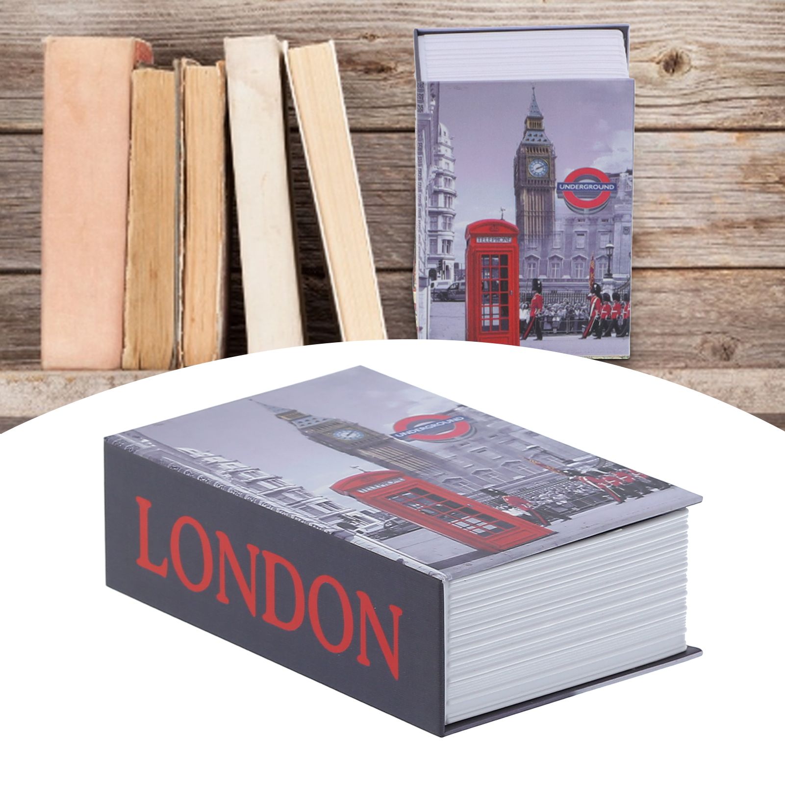 Imitation Book Shaped Safe Box Home Durable Safe Case for Home Office view 12