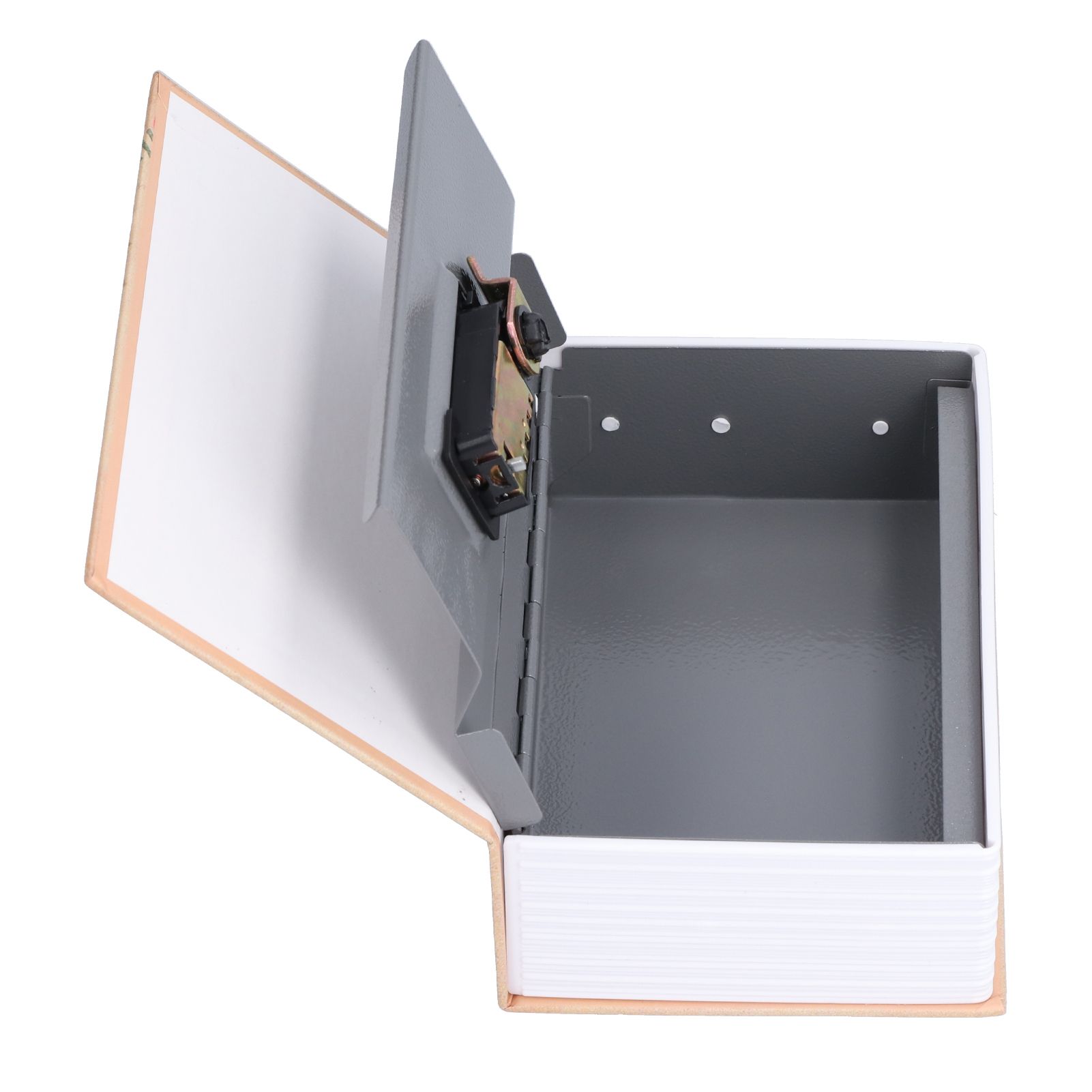 Mini Money Box with Stianless Steel Liner Simulation Book Shaped Safe Case Box view 9
