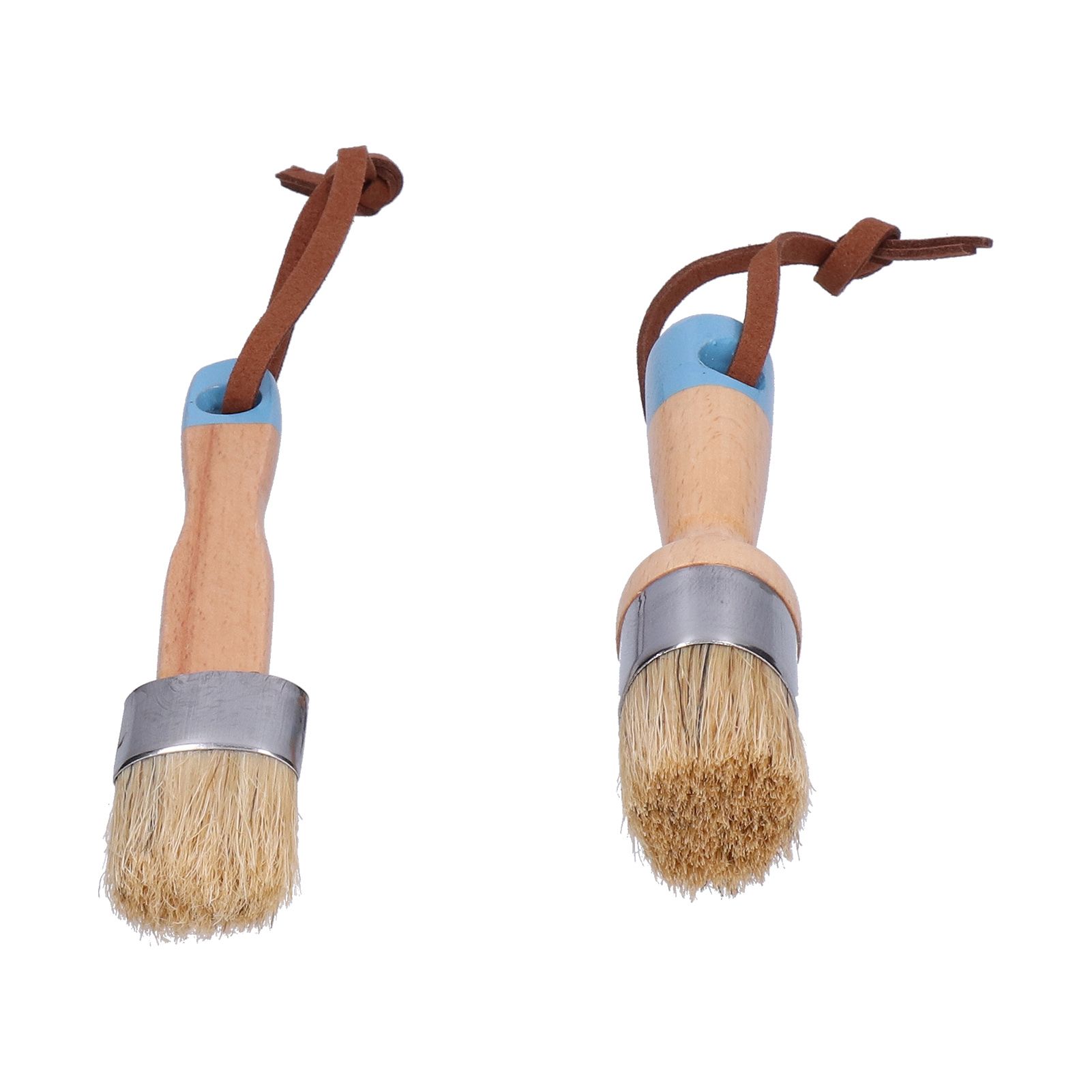 2PCS 1in Chalk &amp; Wax Paint Brush for Furniture DIY Painting and Waxing view 2