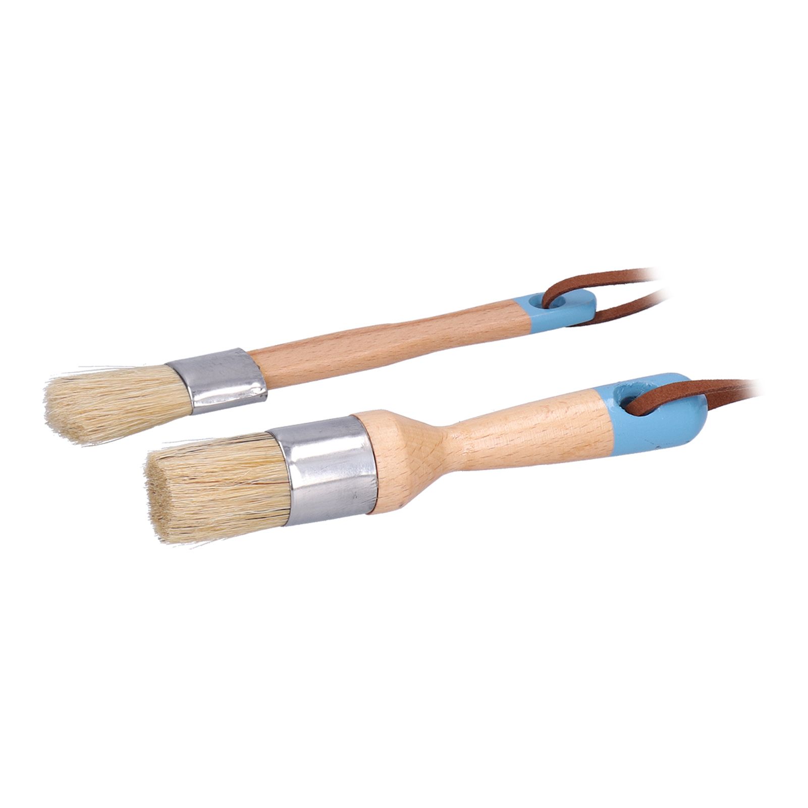 2PCS 1in Chalk &amp; Wax Paint Brush for Furniture DIY Painting and Waxing view 3