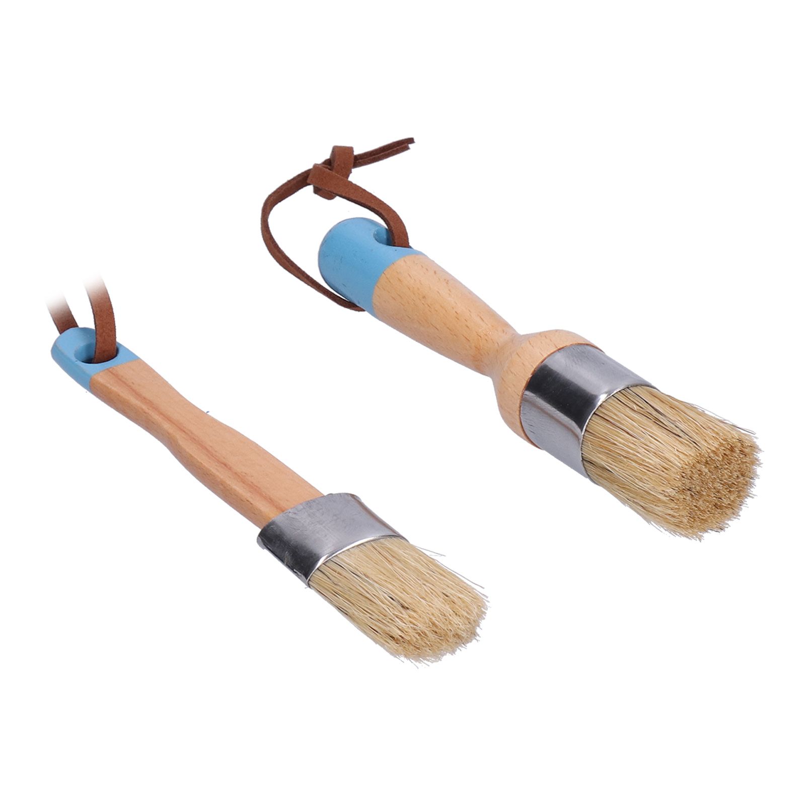 2PCS 1in Chalk &amp; Wax Paint Brush for Furniture DIY Painting and Waxing view 9