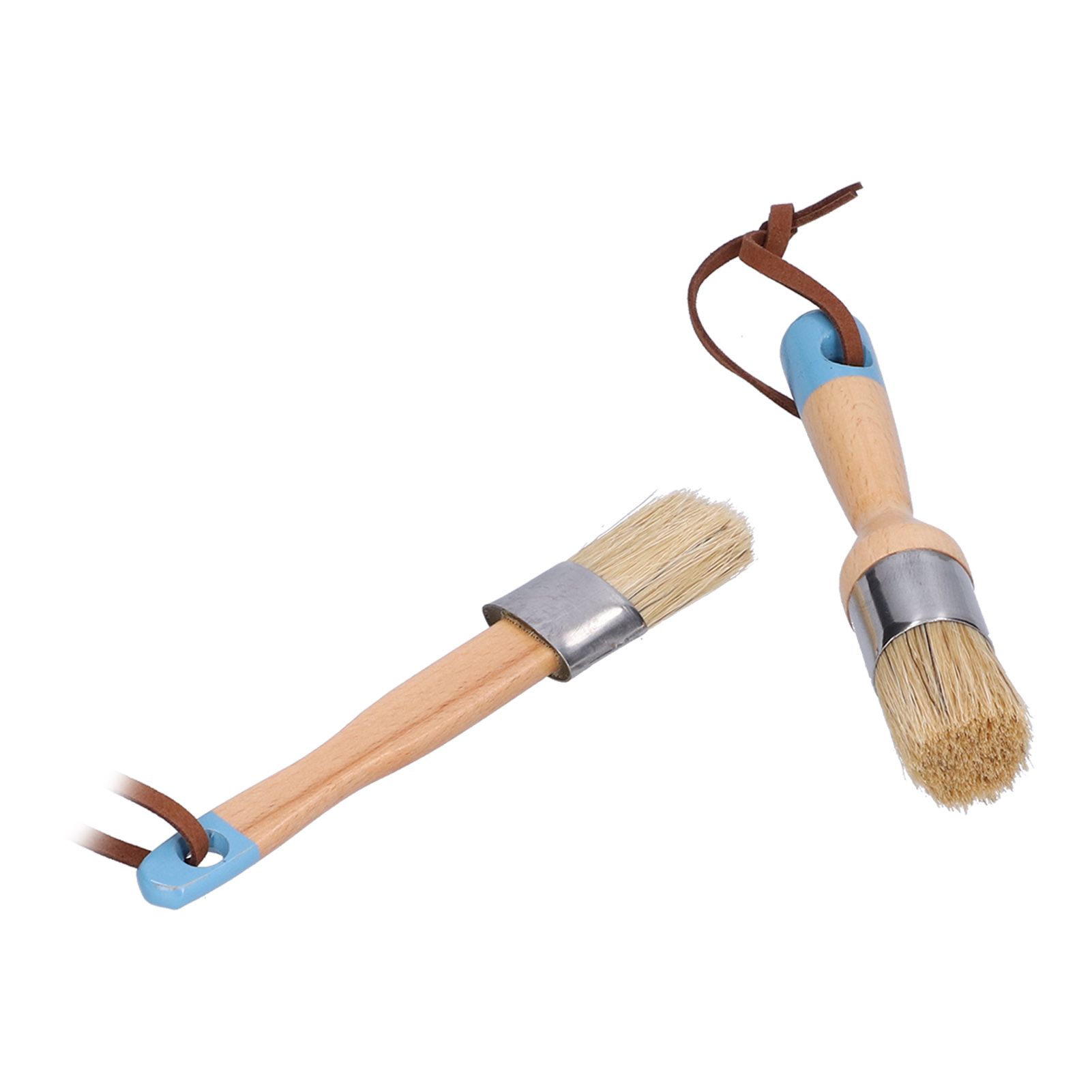 2PCS 1in Chalk &amp; Wax Paint Brush for Furniture DIY Painting and Waxing view 10