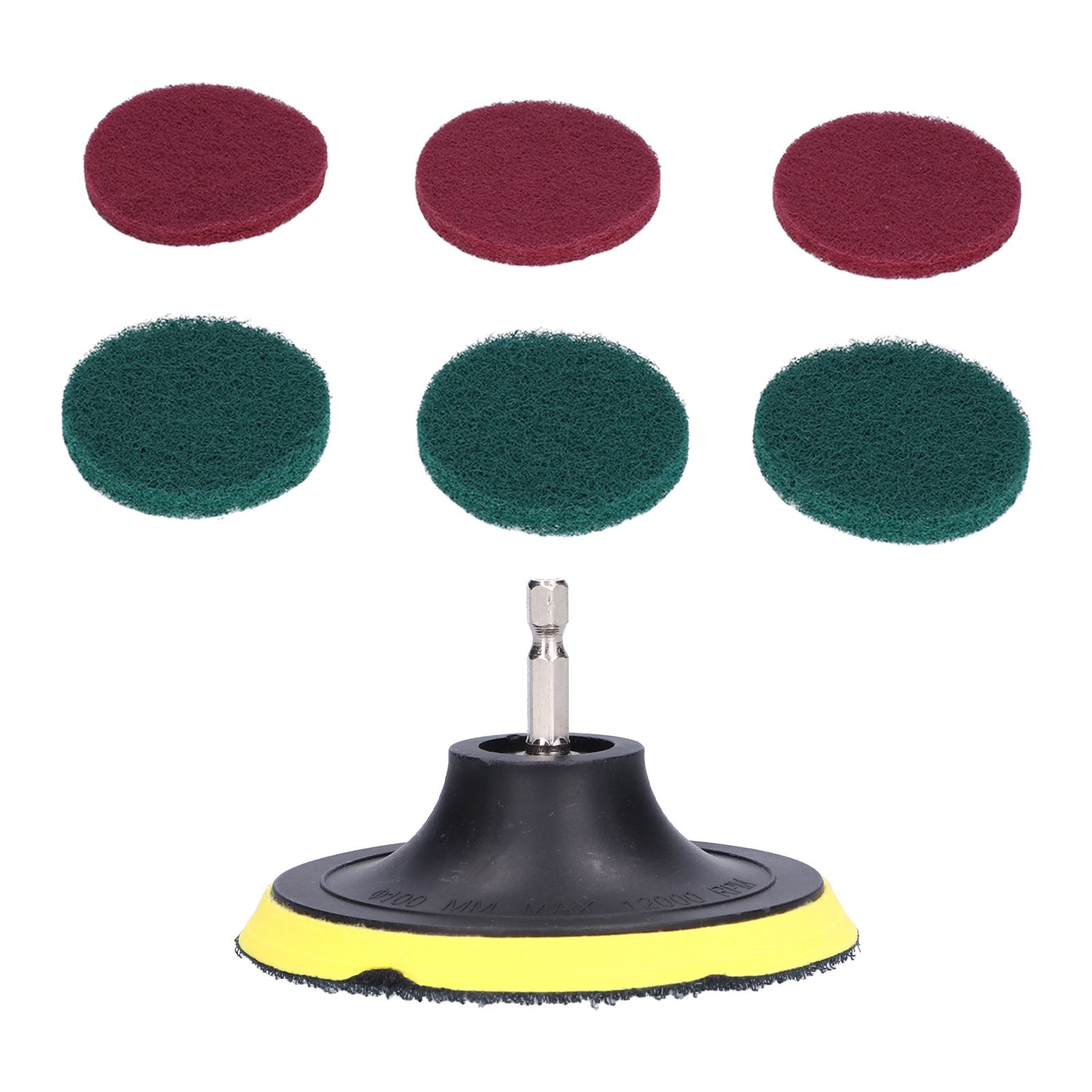 4in Scouring Pad SelfAdhesive Polishing Disc Polishing Sheet for Home Wood view 6