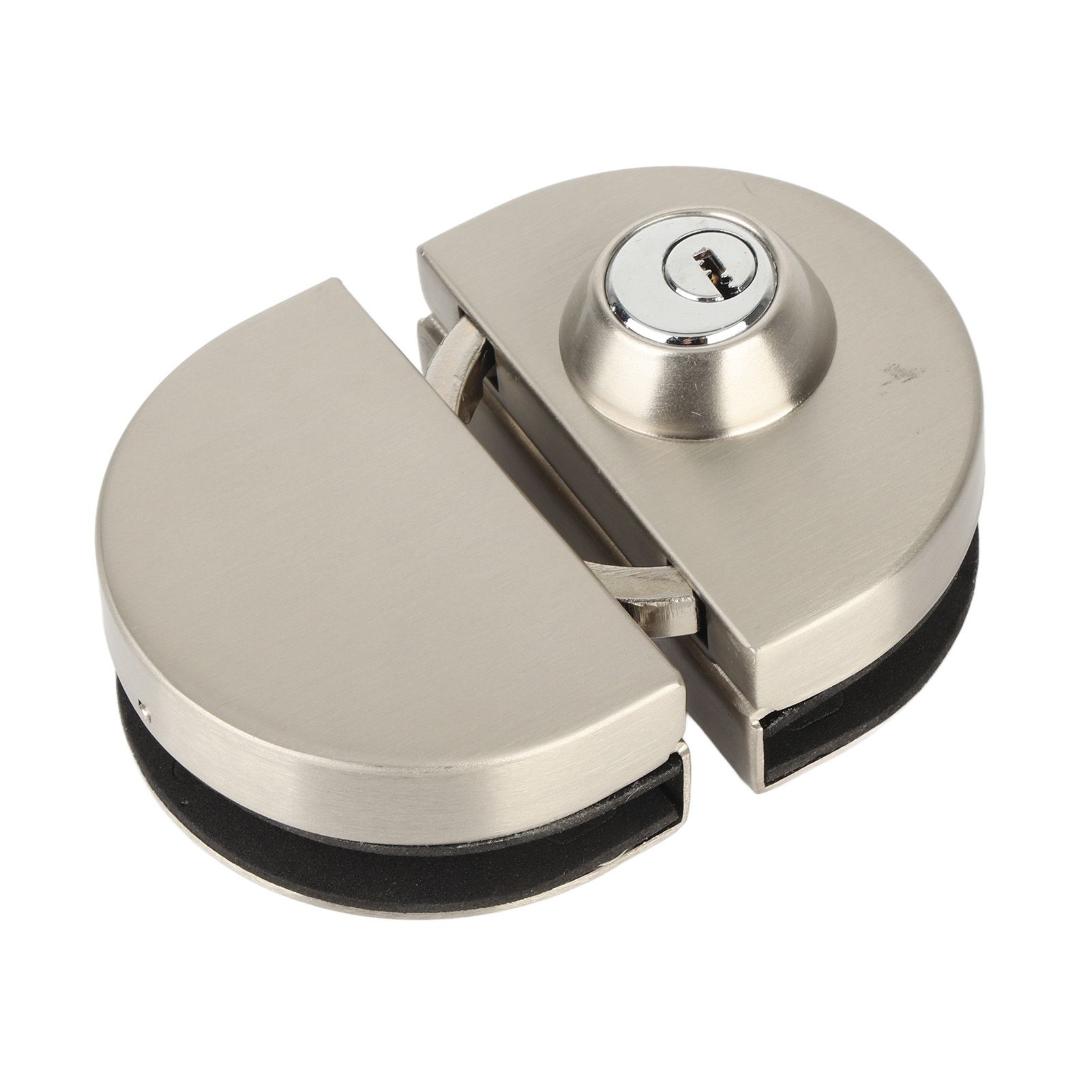10‑12mm Thickness Glass Door Stainless Steel Lock Push Sliding Gate Lock with view 4