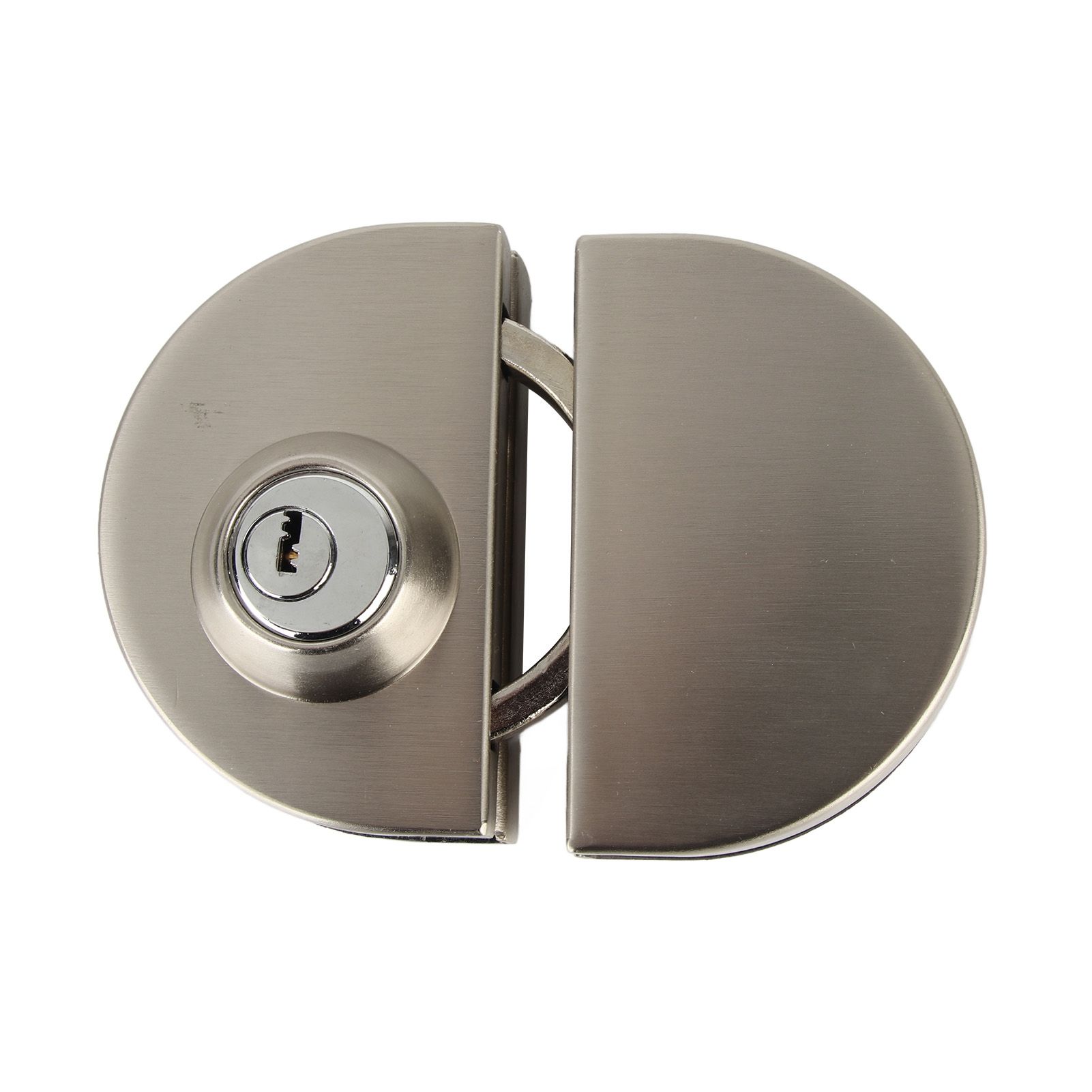 10‑12mm Thickness Glass Door Stainless Steel Lock Push Sliding Gate Lock with view 8