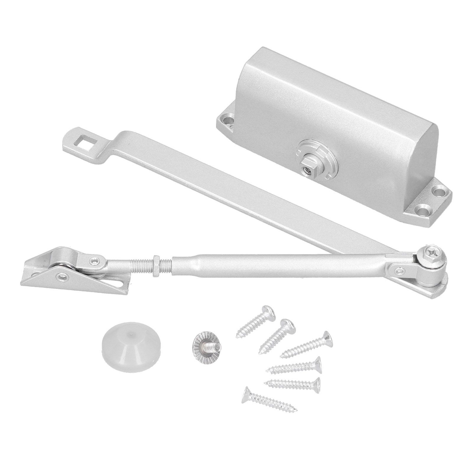 Adjustable Fireproof Door Closer 180‑Degree Spring Hydraulic Buffer Automatic