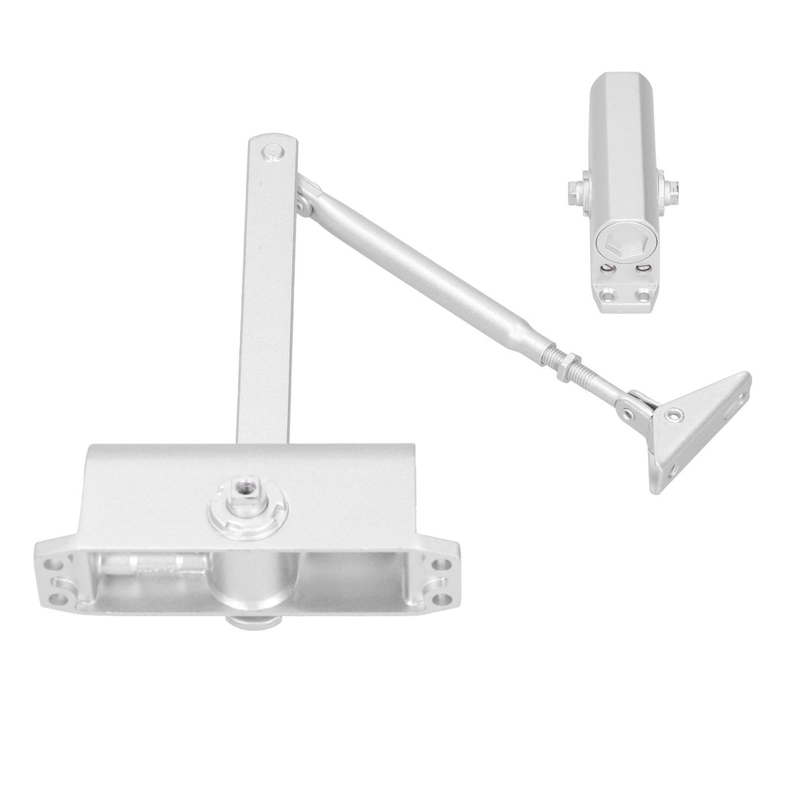 Adjustable Fireproof Door Closer 180‑Degree Spring Hydraulic Buffer Automatic view 8