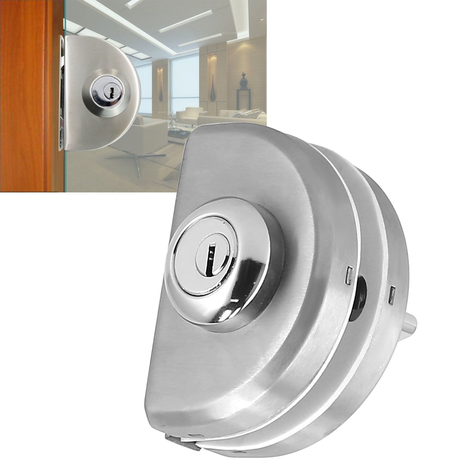 1012mm Thickness Glass Door Lock Push Sliding AntiTheft Security Lock with 3 view 12