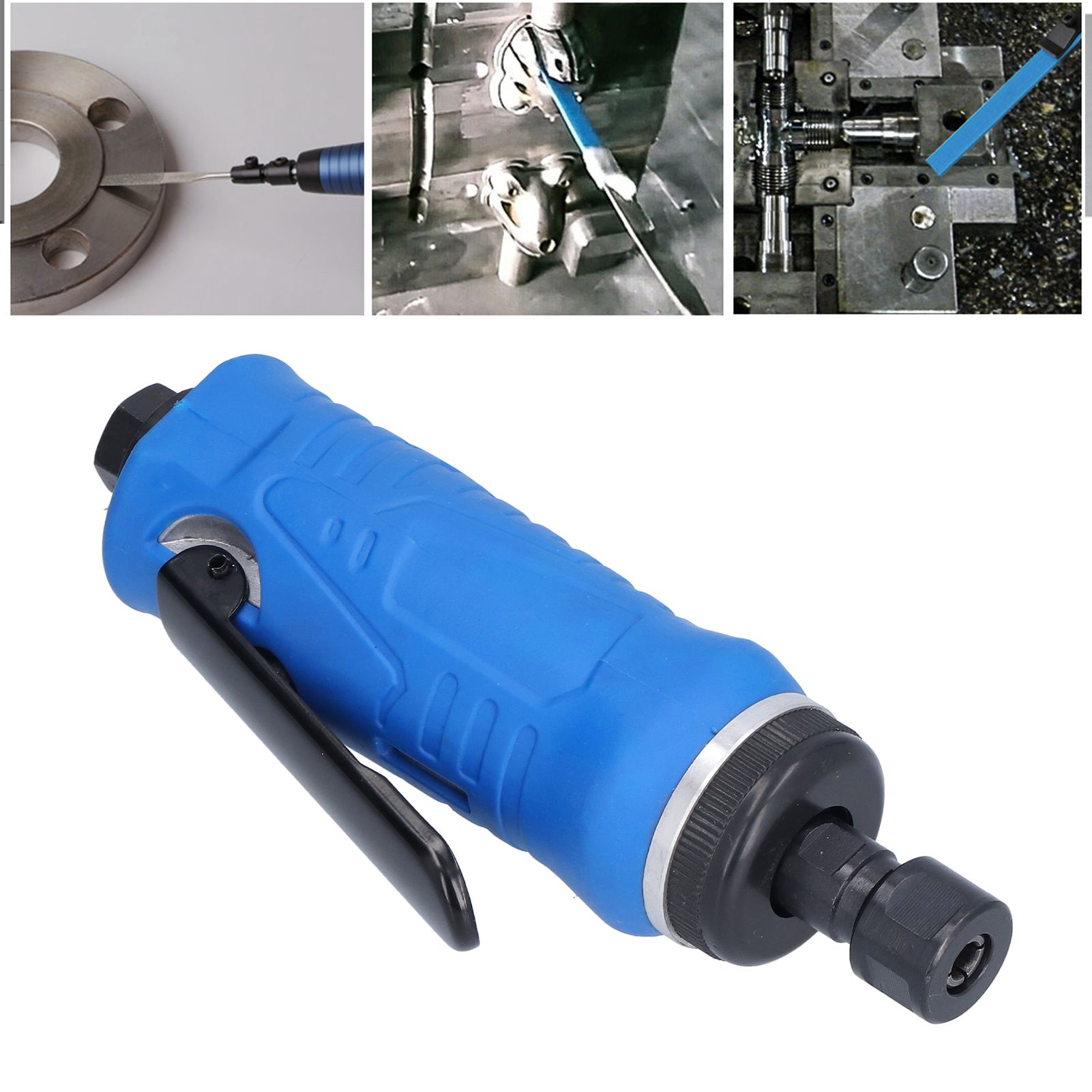 Pneumatic Grinder Direct Grinding Zinc Alloy RightAngle Type Shock Absorbing view 11