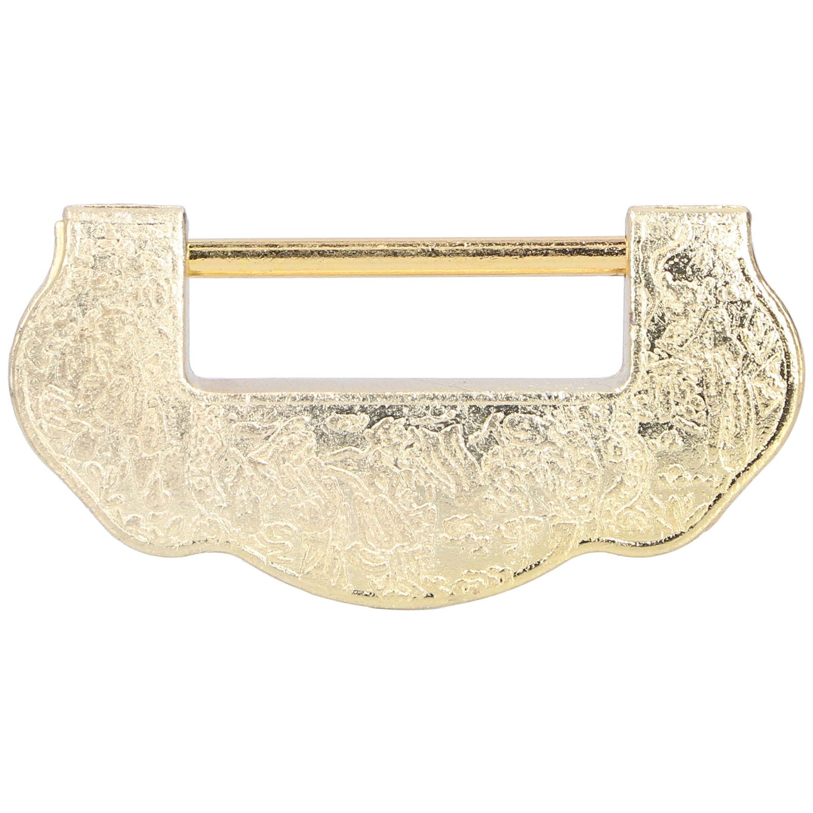 Chinese Carved Lock Set Ming Qing Dynasty Antique Brass Padlock for Cabinet view 5