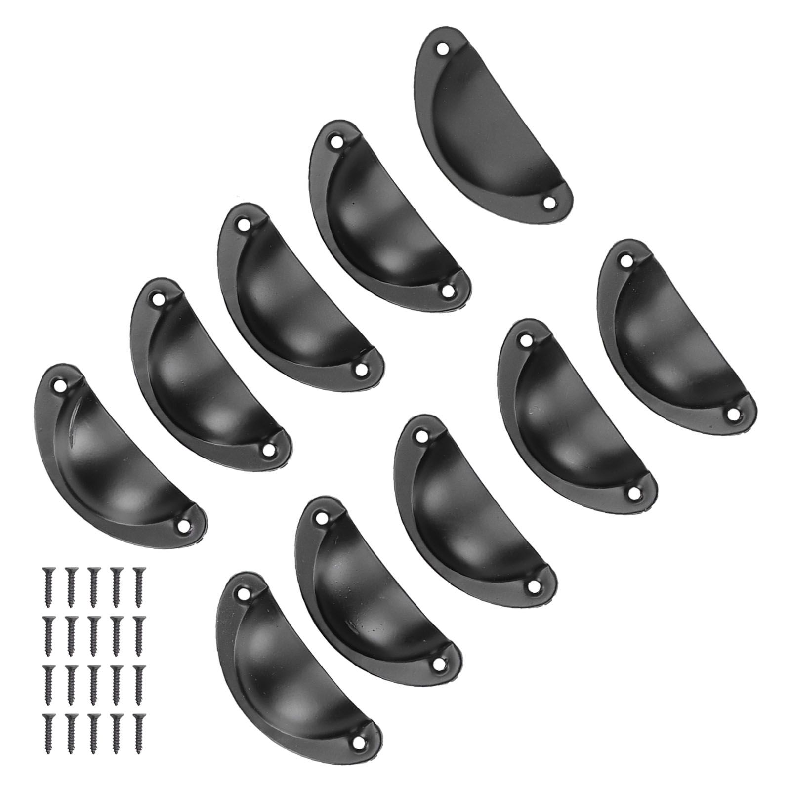 10Set Medicine Cabinet Handles Vintage Shell Shaped Door Handle for Cabinet view 6