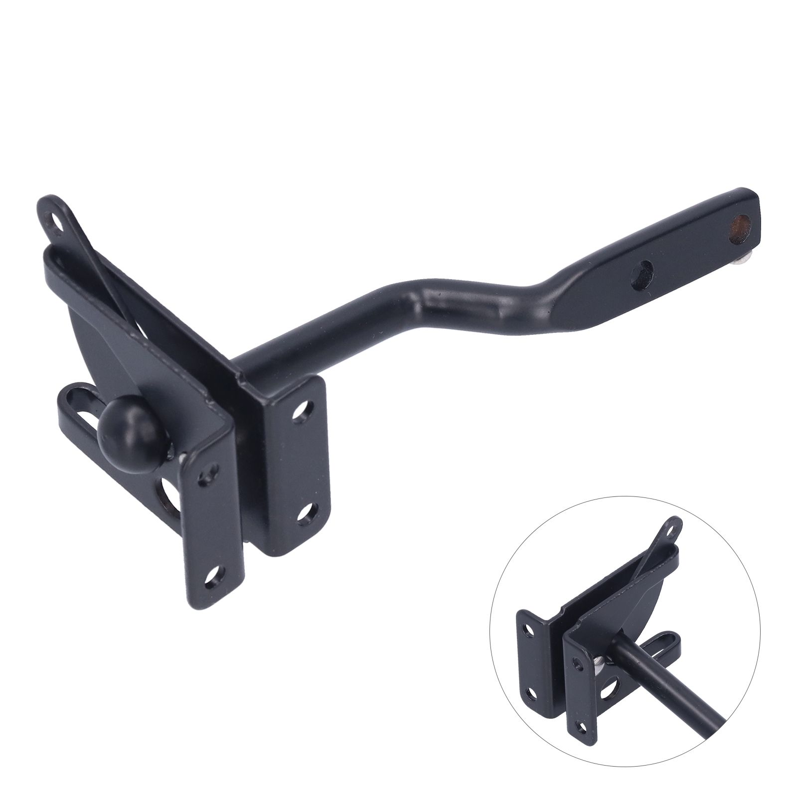 Gate Latch Kit RustProof Carbon Steel Fence Bolt Lock Safety Door Hardware view 8