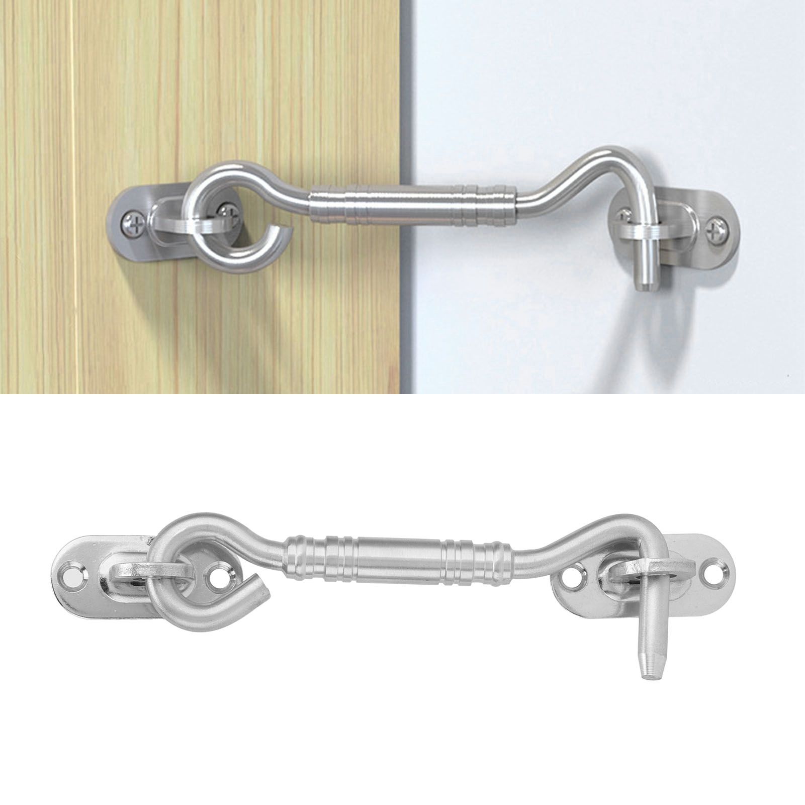 Door Eye Latch Set 201 Stainless Steel Latch Lock Hardwares for Gate Sliding view 11