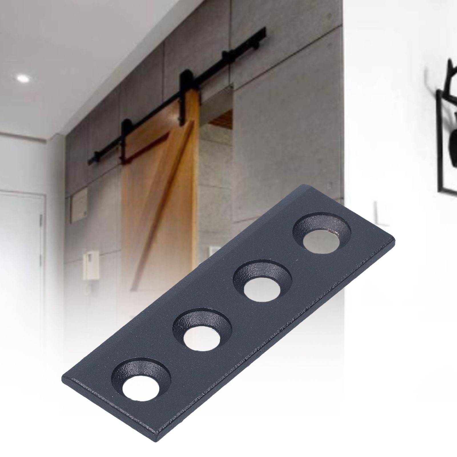Barn Door Track Connector Plate Kit Carbon Steel Sliding Door Hardware view 11