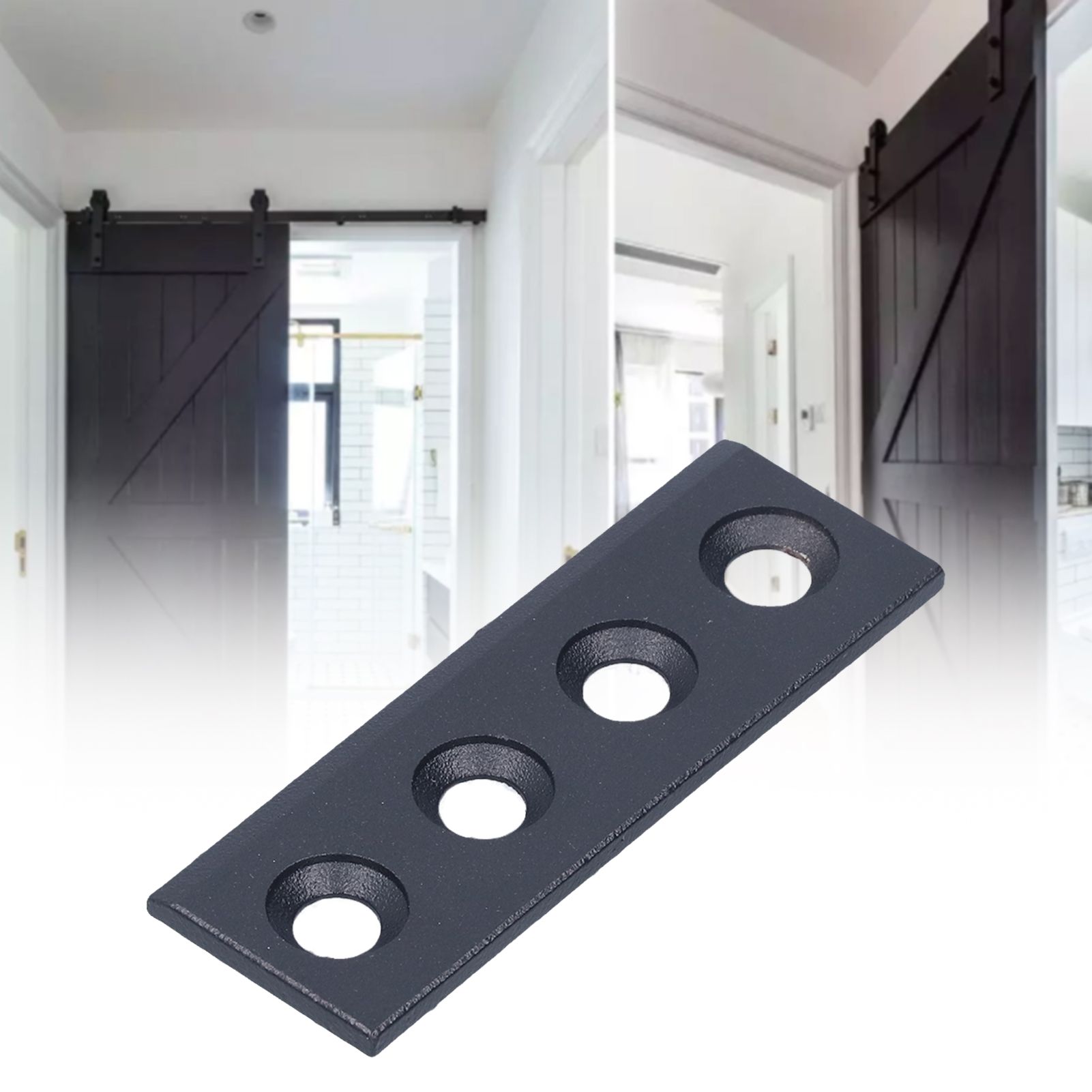 Barn Door Track Connector Plate Kit Carbon Steel Sliding Door Hardware view 12