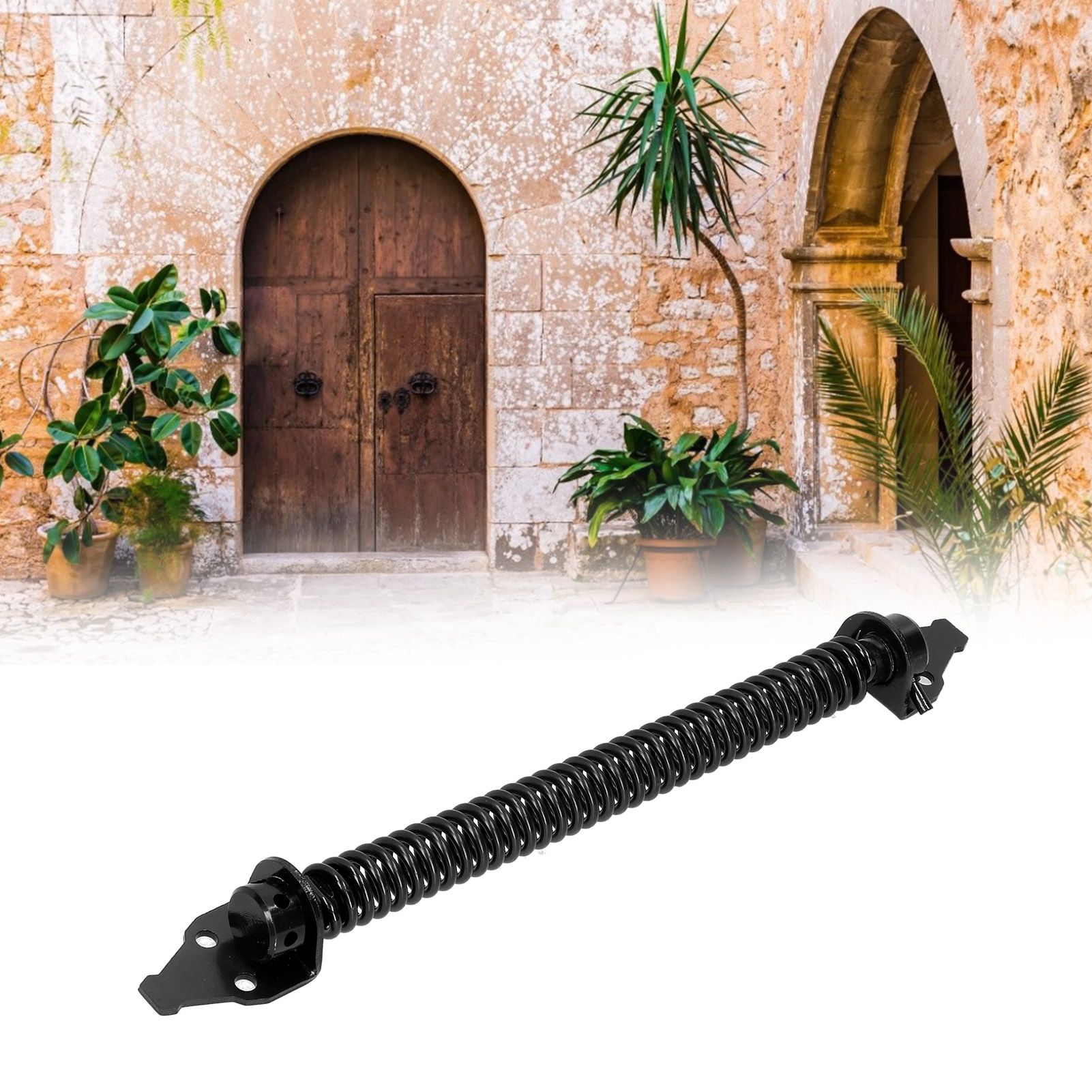 Adjustable Door and Gate Spring Automatic Close Wooden Box Hinge for Outdoor Door view 11