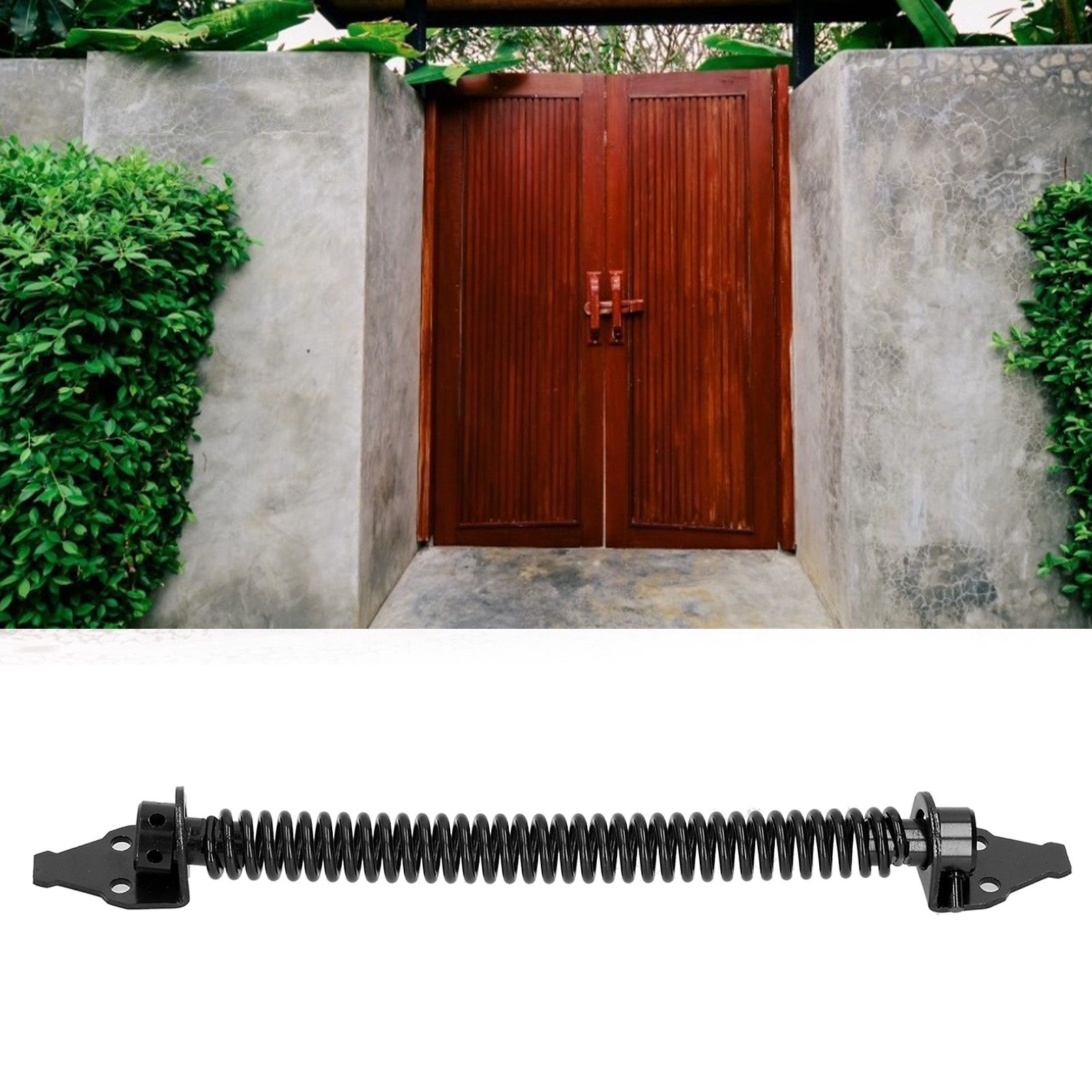 Adjustable Door and Gate Spring Automatic Close Wooden Box Hinge for Outdoor Door view 12