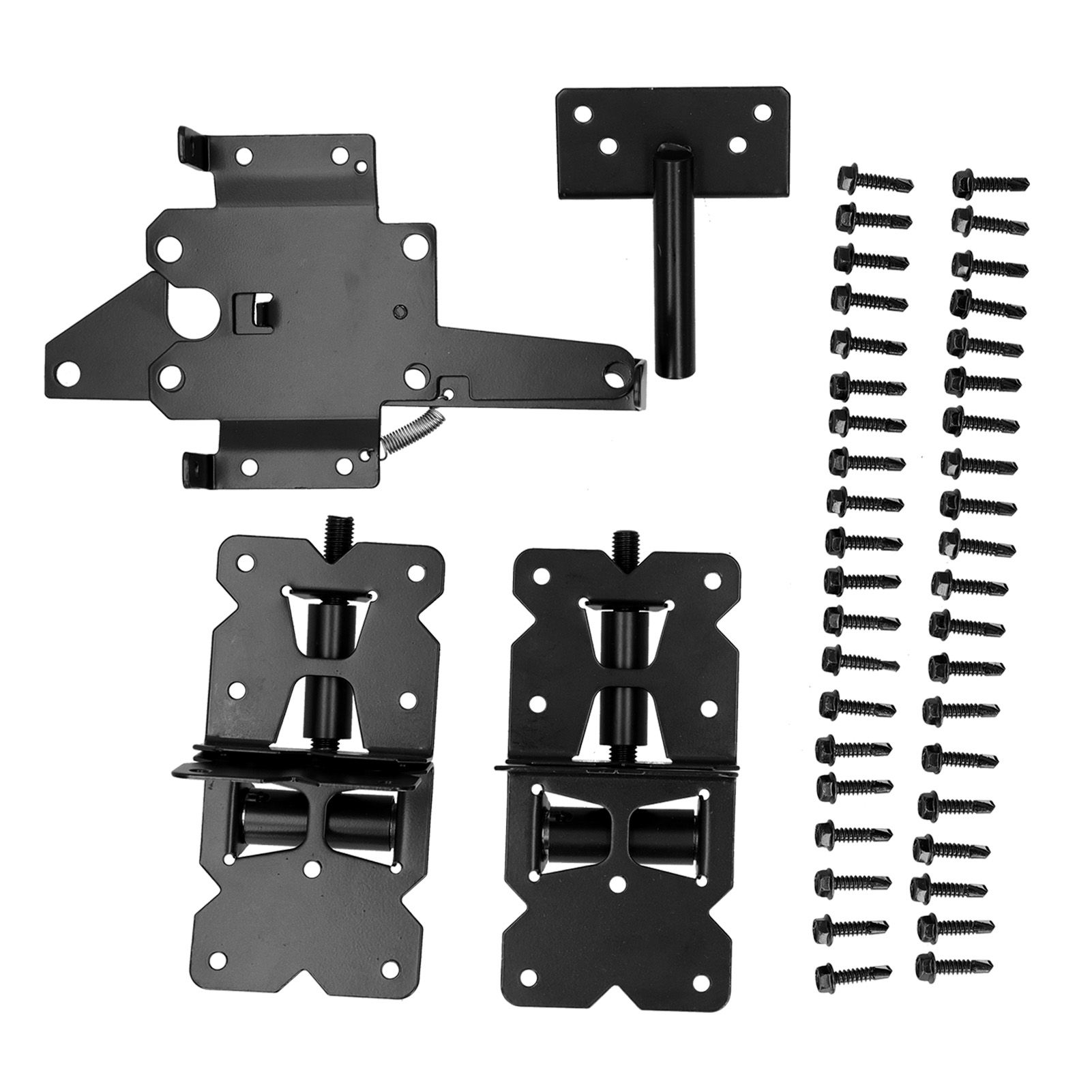 Garden Gate Hinge Bolt Kit Carbon Steel American Style Fence Gate Door Latch