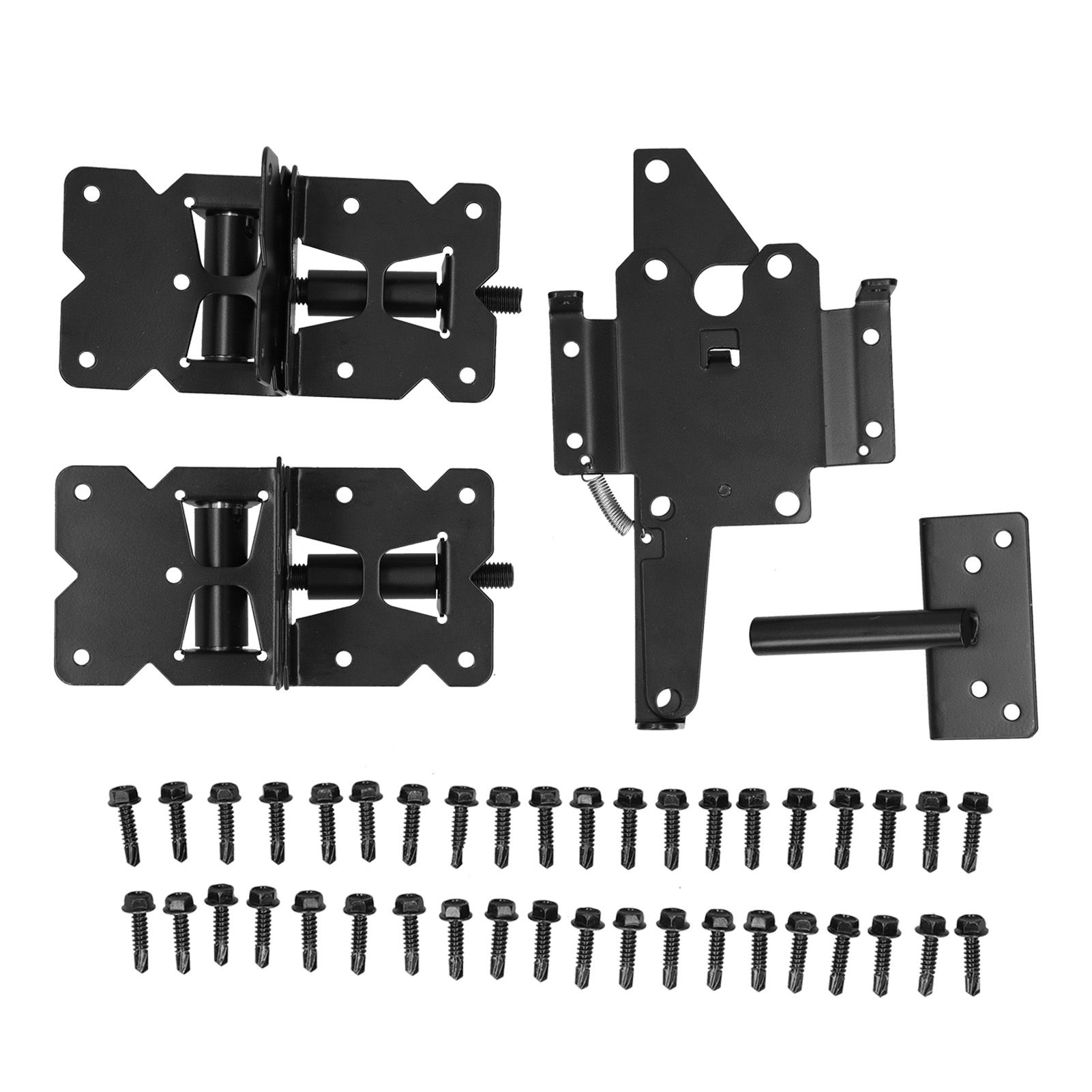 Garden Gate Hinge Bolt Kit Carbon Steel American Style Fence Gate Door Latch view 2