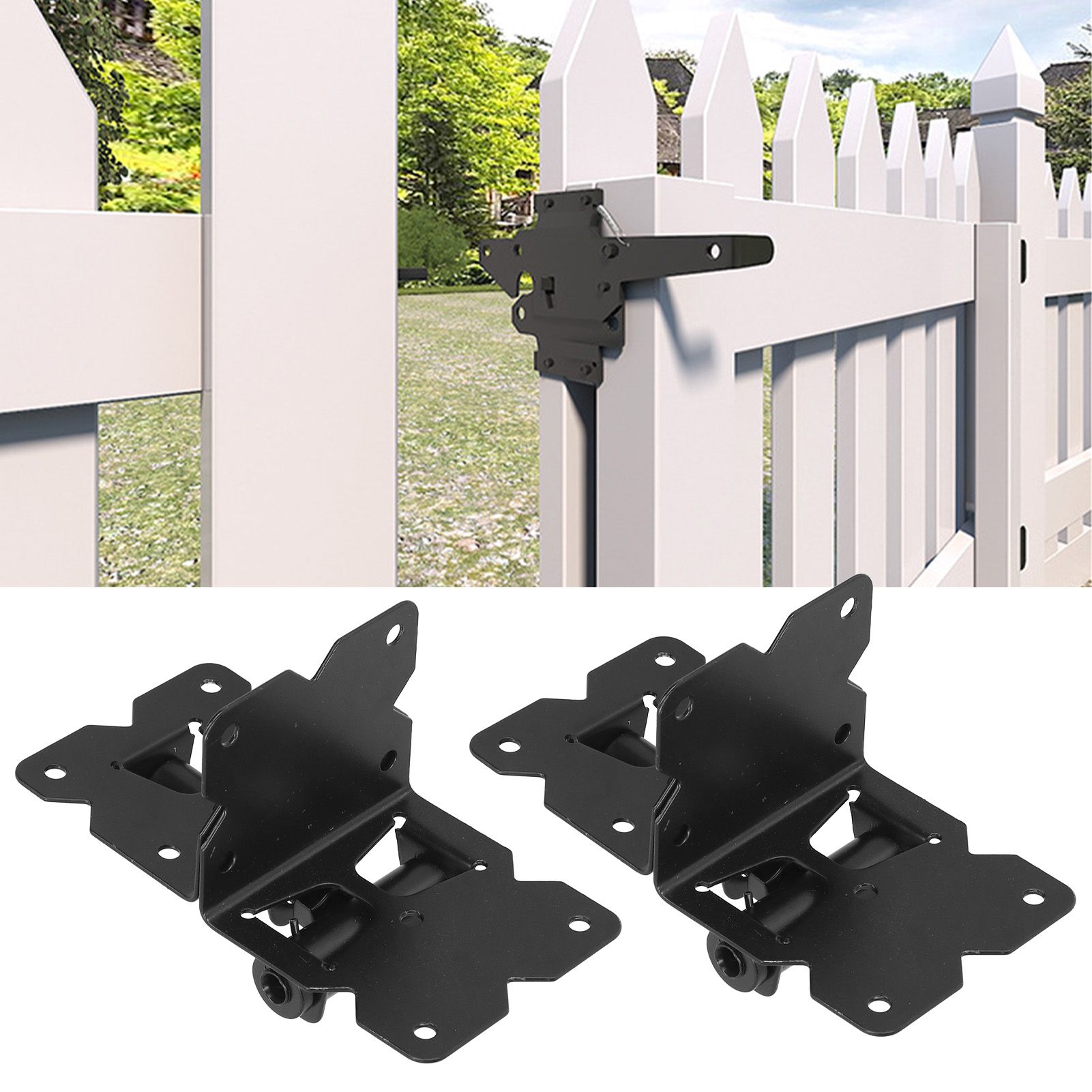 Garden Gate Hinge Bolt Kit Carbon Steel American Style Fence Gate Door Latch view 12