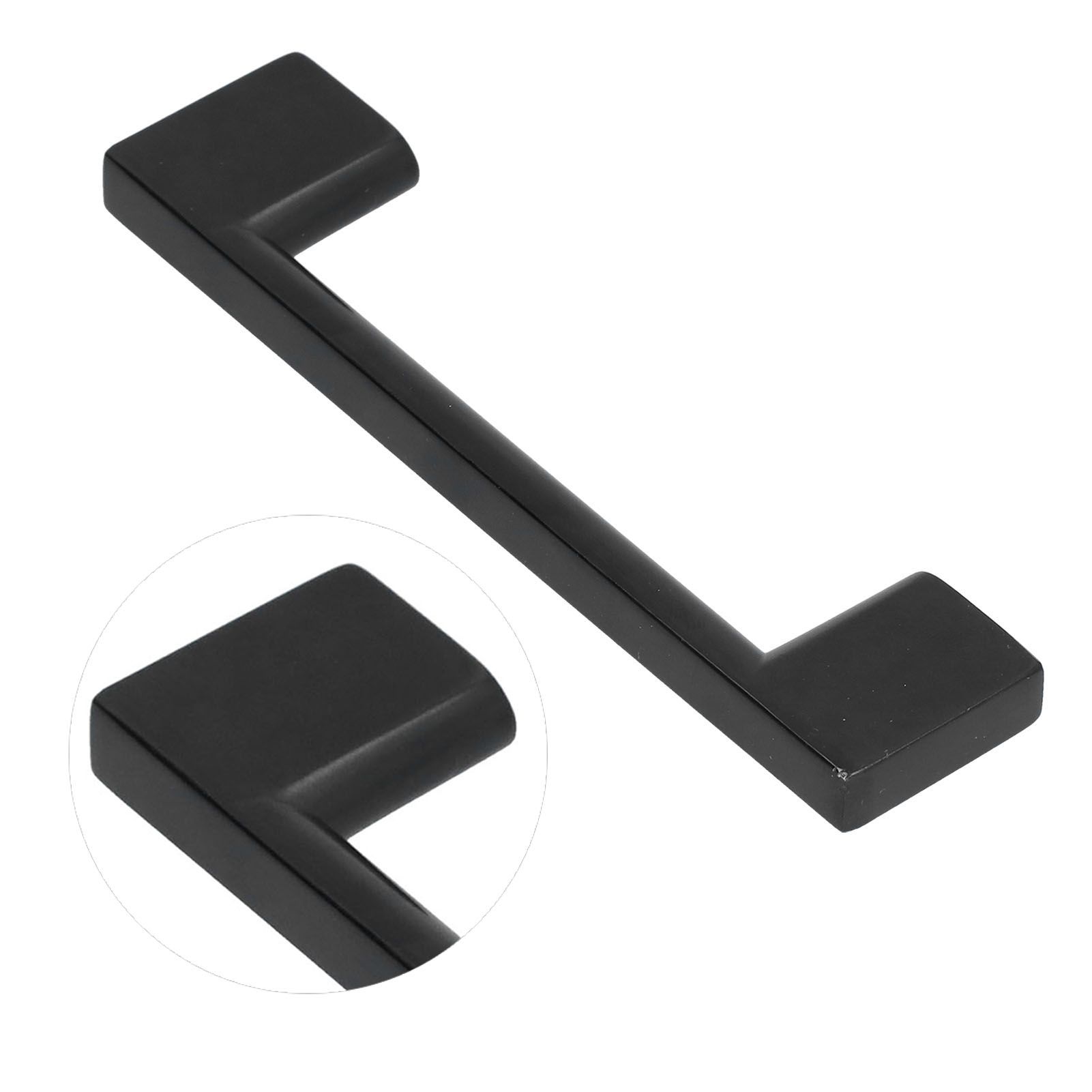 Black Door Handle Zinc Alloy Hardware Pull for Cabinet Door Wardrobe Furniture view 6
