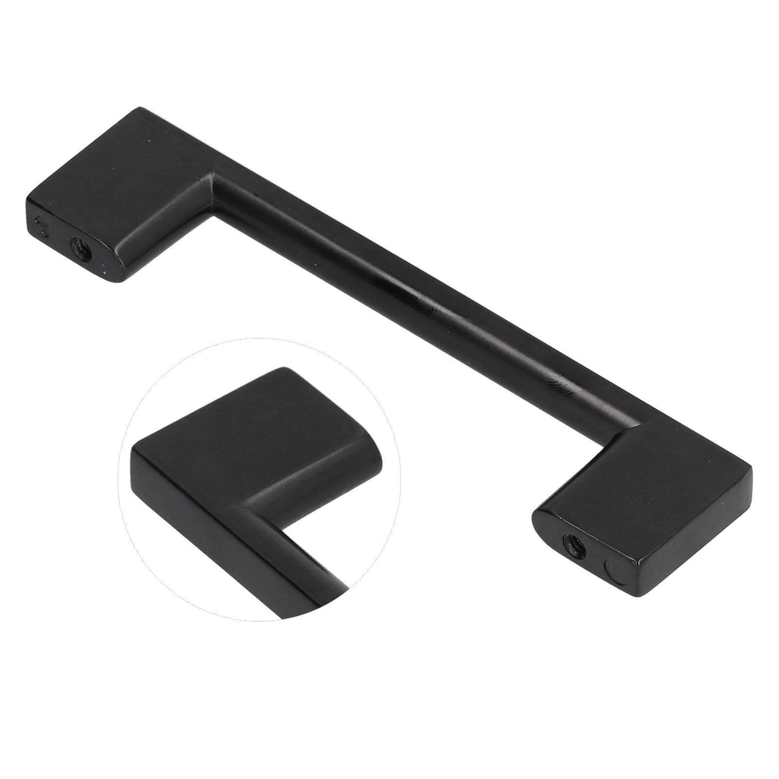 Black Door Handle Zinc Alloy Hardware Pull for Cabinet Door Wardrobe Furniture view 9