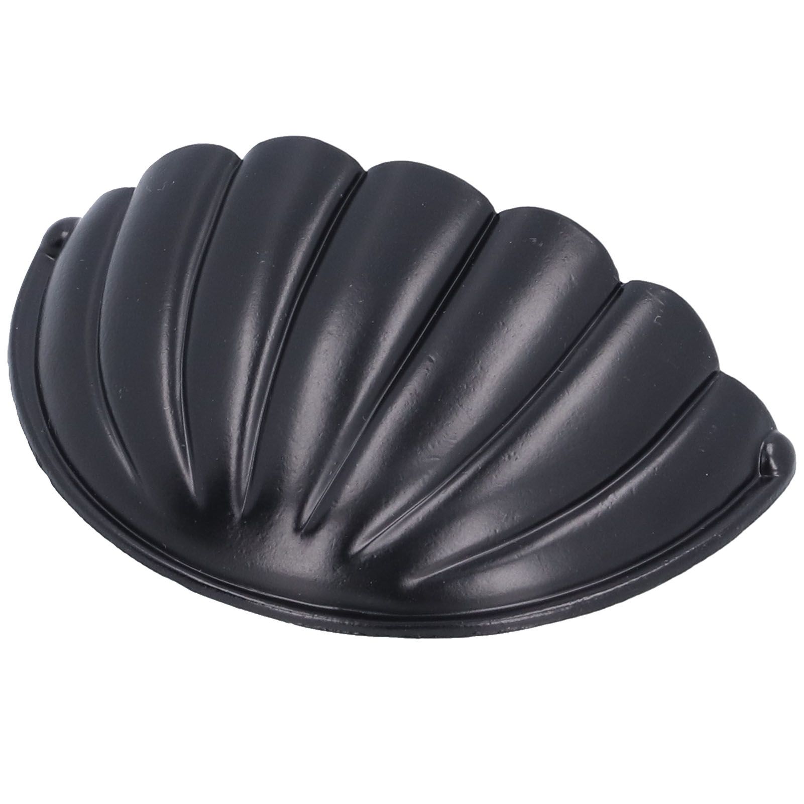 Black HalfMoon Shaped Handle Zinc Alloy Hardware Knob for Cabinet Furniture Home