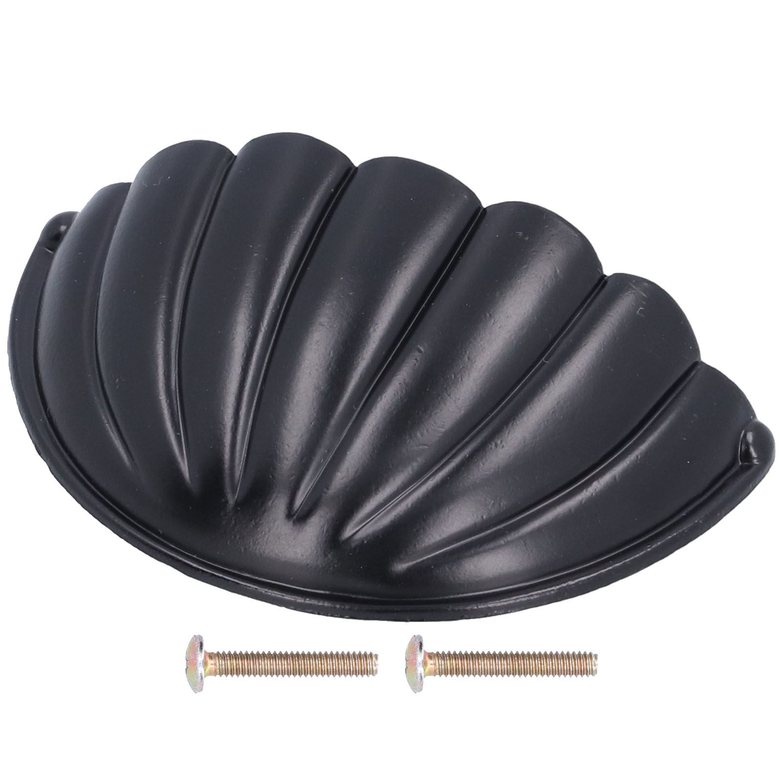Black HalfMoon Shaped Handle Zinc Alloy Hardware Knob for Cabinet Furniture Home view 2