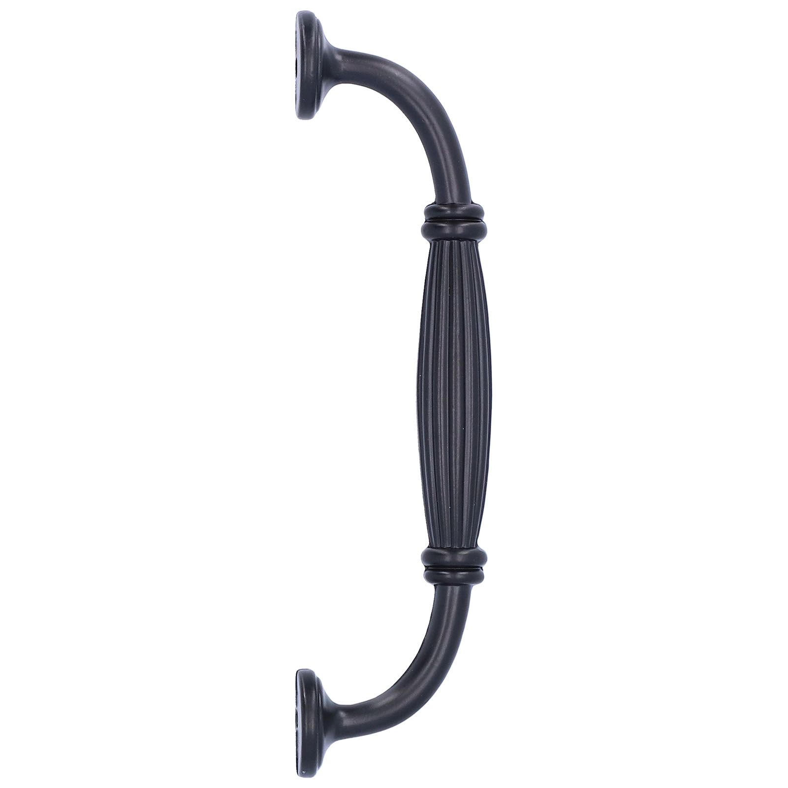 Zinc Alloy Cabinet Handle Black Wardrobes Pull Knob Hardware Accessory for view 4