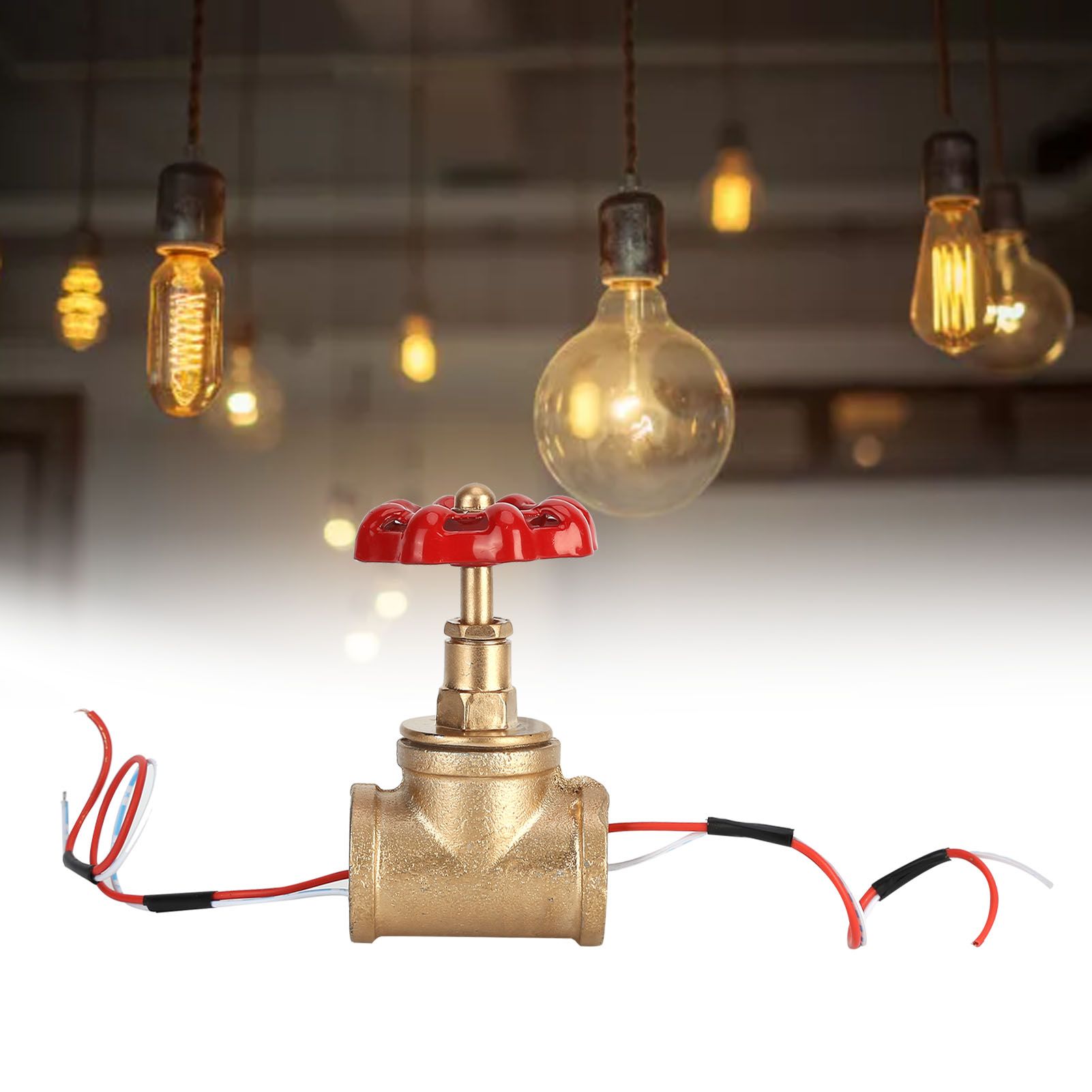 Vintage Steampunk 3/4in Stop Valve Tee Light Switch with Wire for Industrial view 8