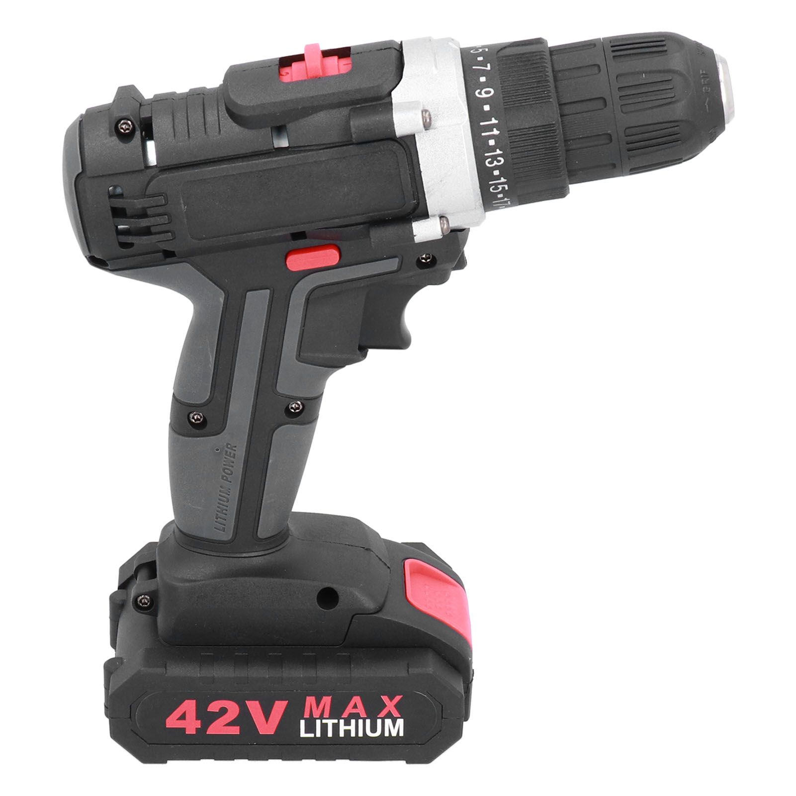 42V Cordless Electric Drill 2‑Variable Speed Portable Zinc Alloy Screwdriver
